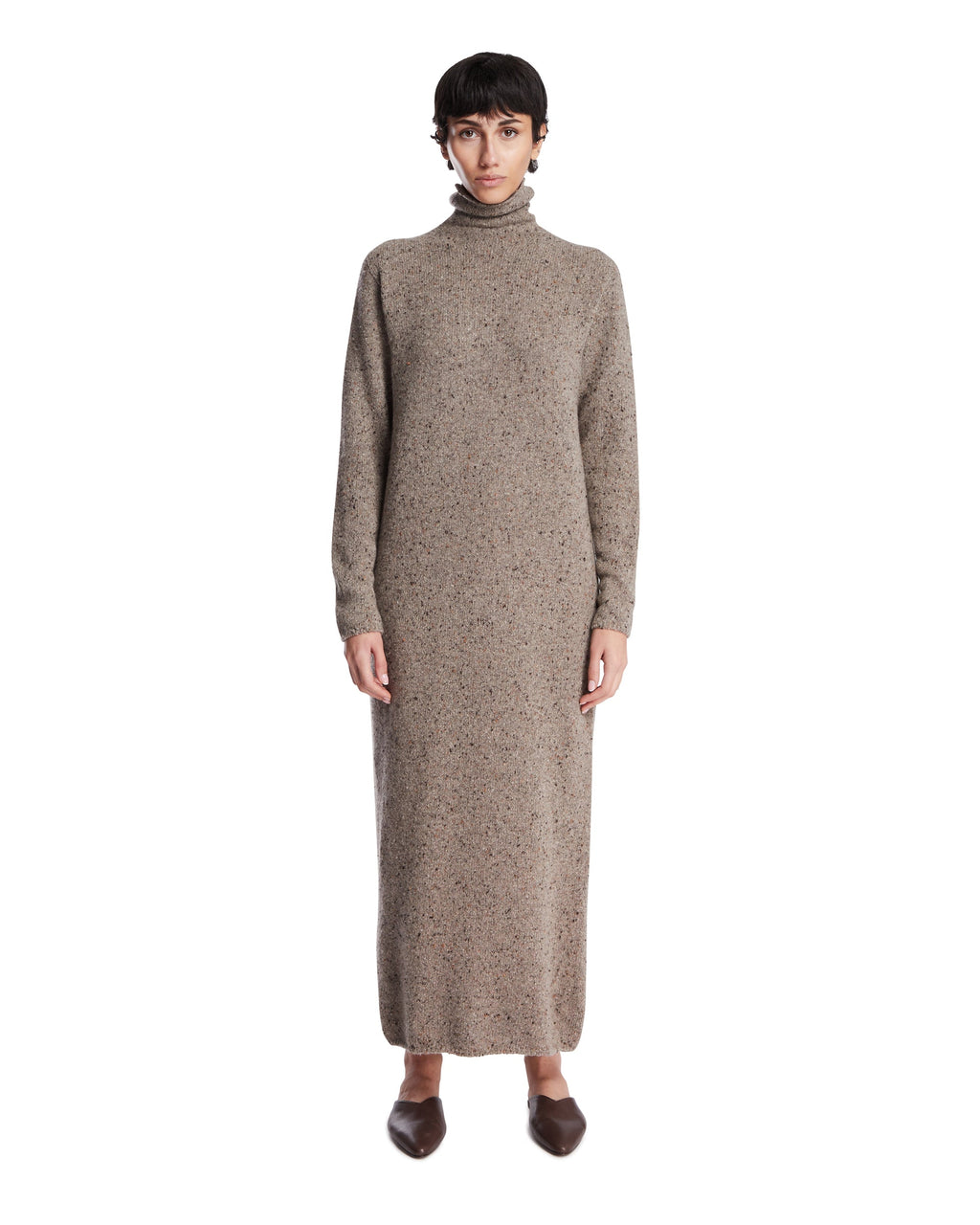 Оригінальна Beige Melani Cashmere Dress The row – боковий вид