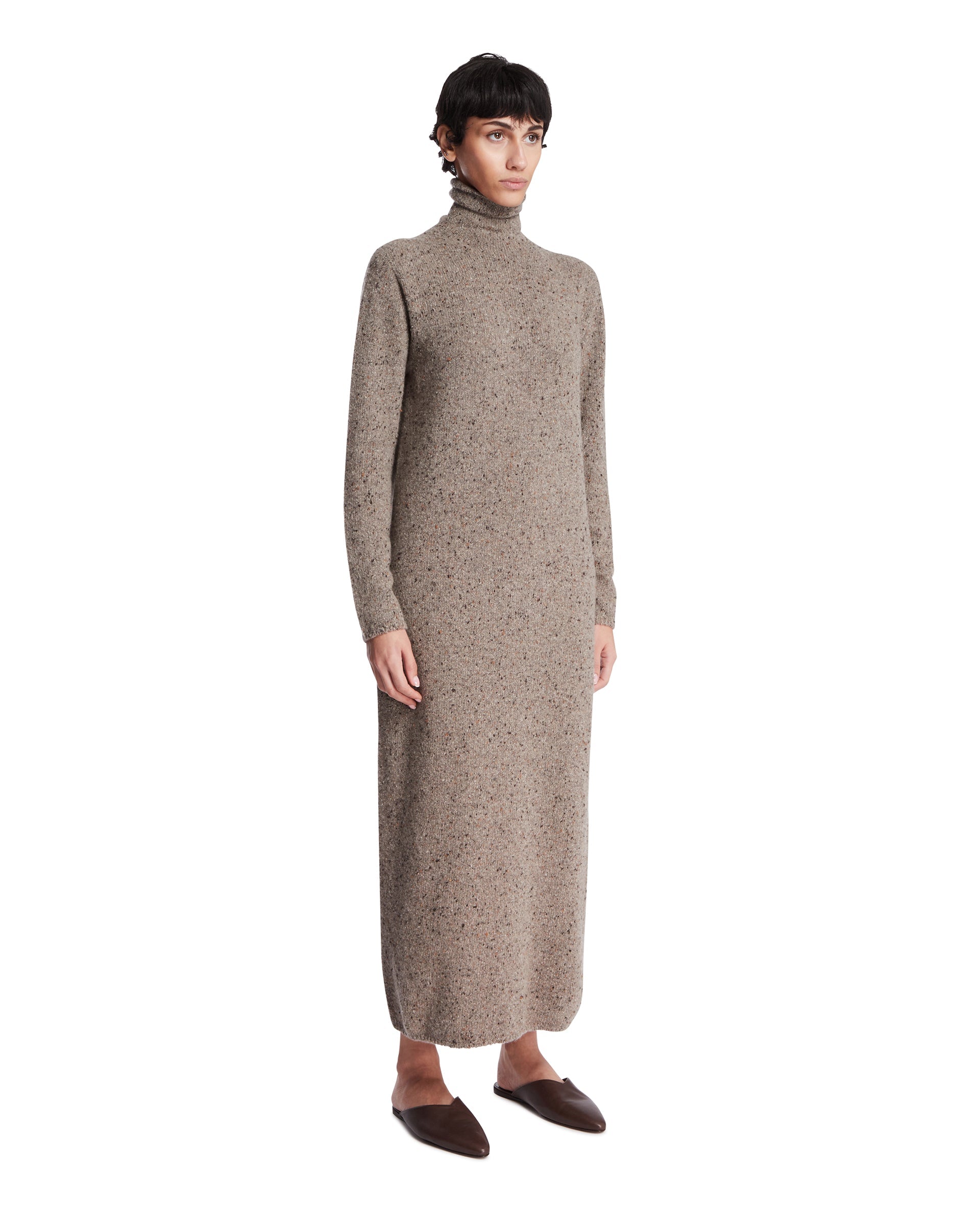 Оригінальна Beige Melani Cashmere Dress The row – вид ззаду