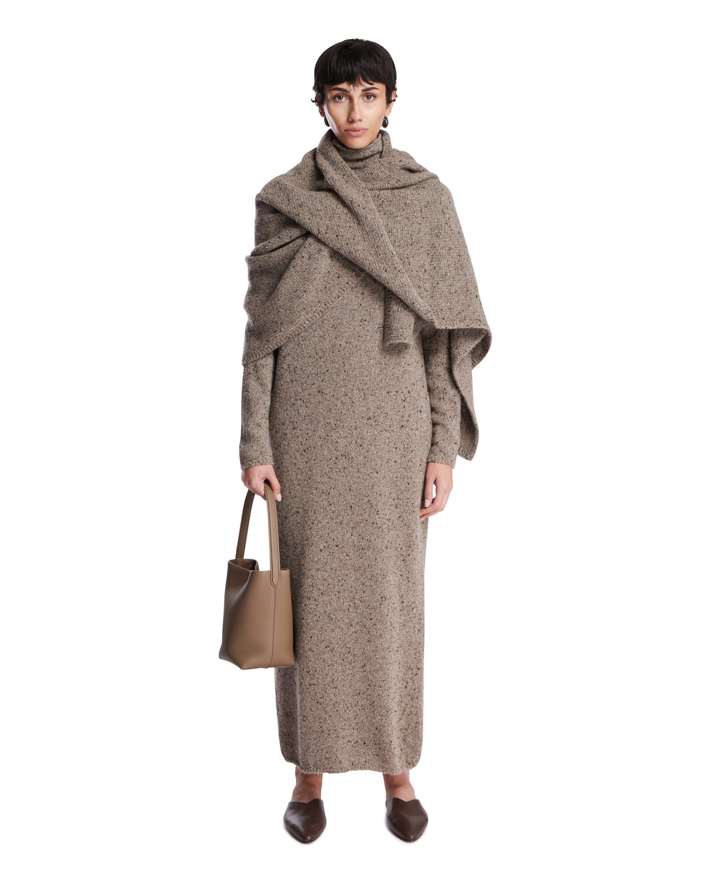 Оригінальна Beige Melani Cashmere Dress The row – детальний вид