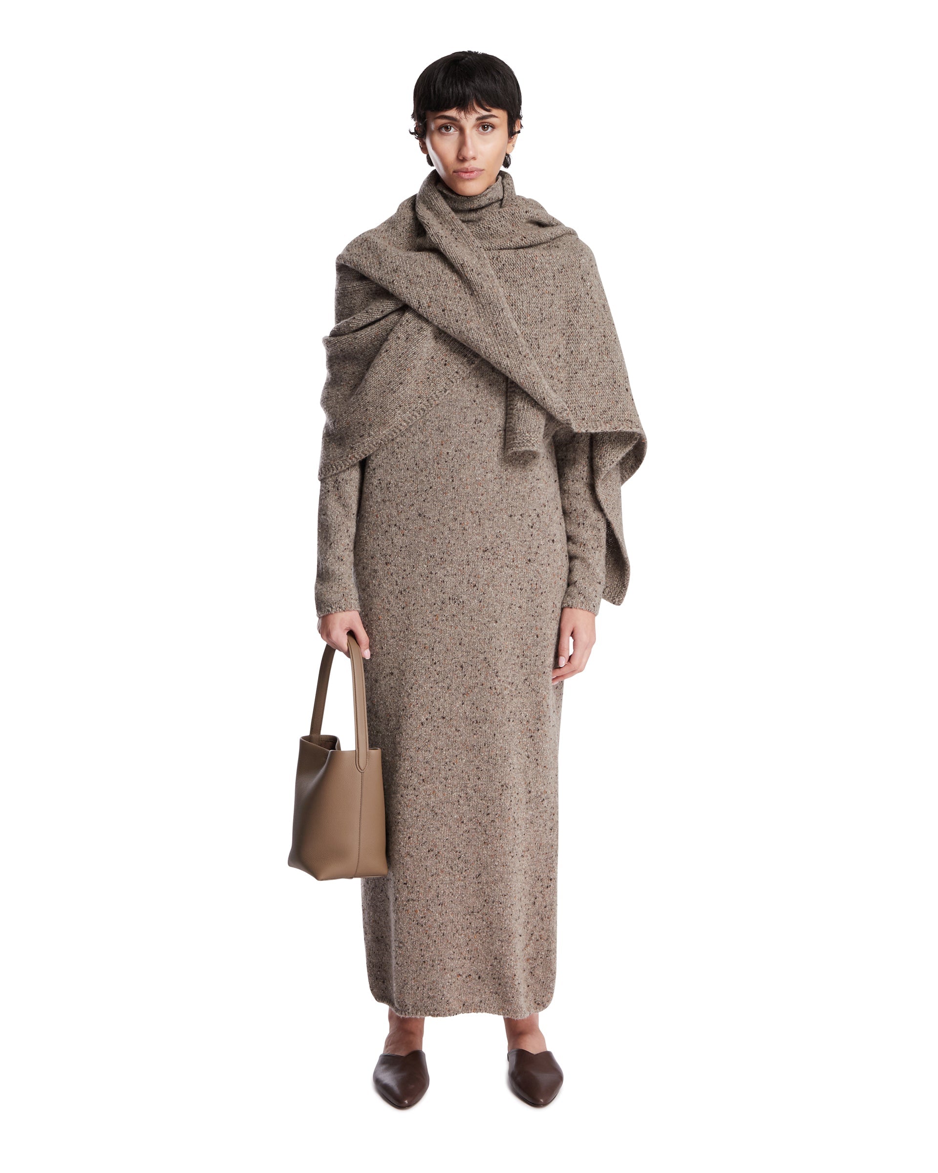 Оригінальна Beige Melani Cashmere Dress The row – детальний вид