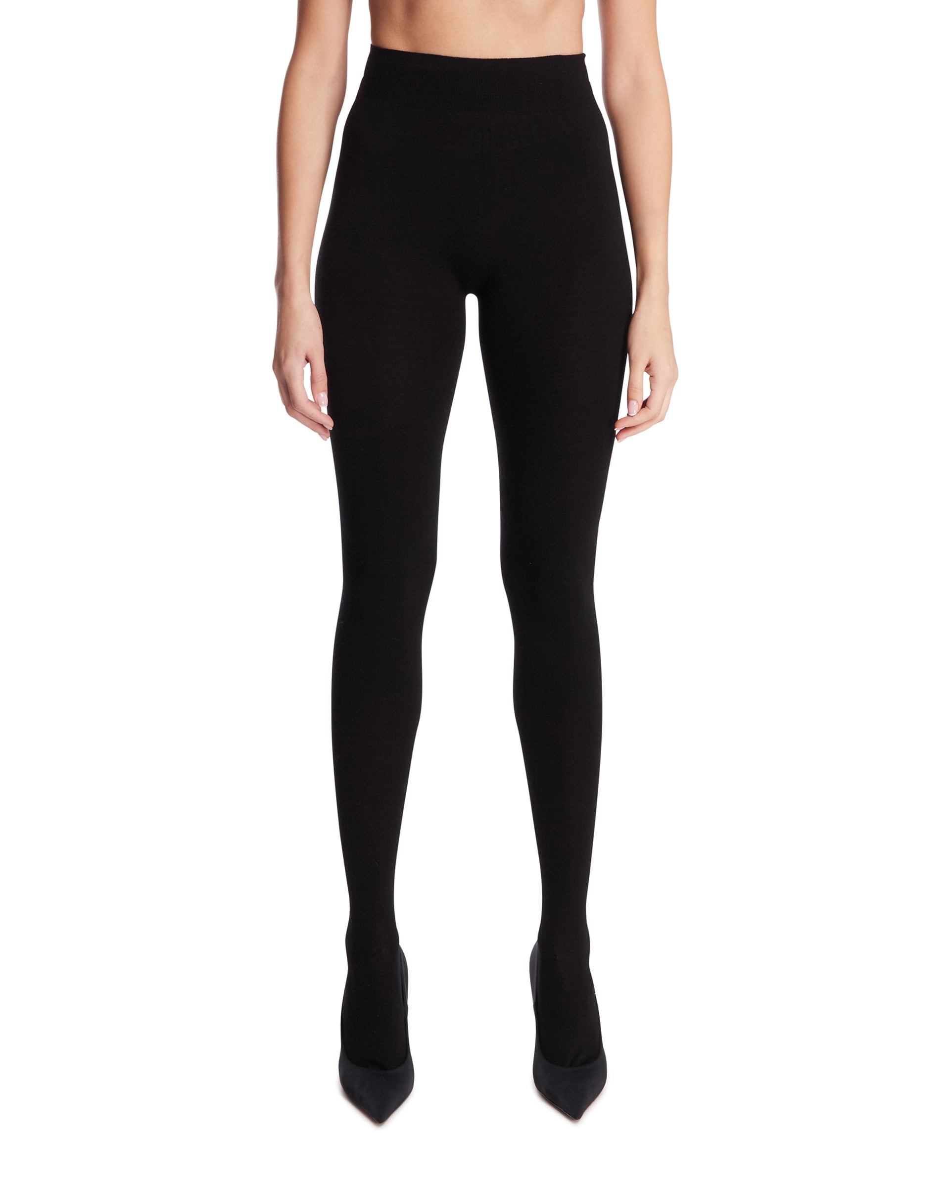 Black MIMI Viscose Tights The row – Гарантія оригінальності – боковий вид