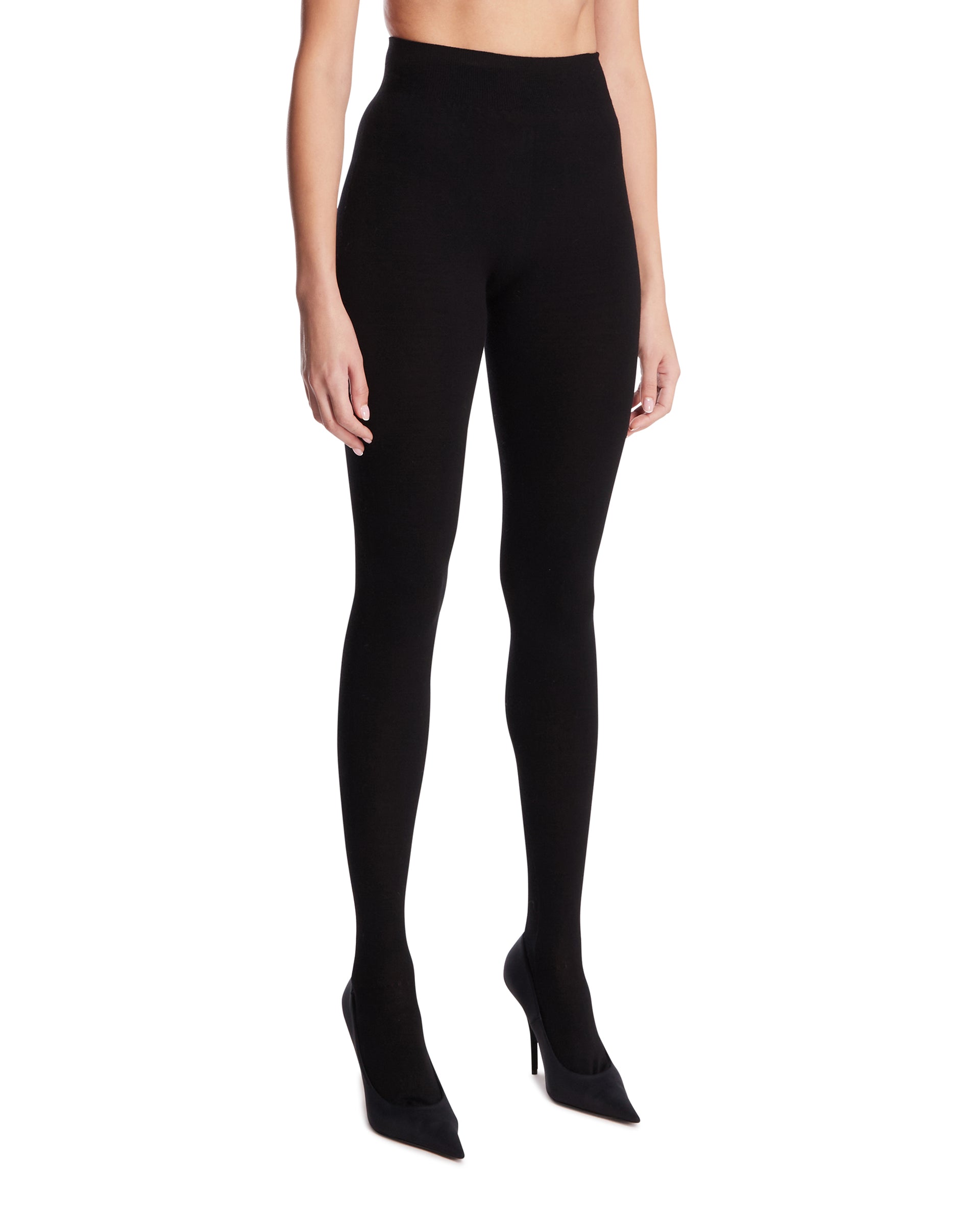 Black MIMI Viscose Tights The row – Гарантія оригінальності – вид ззаду