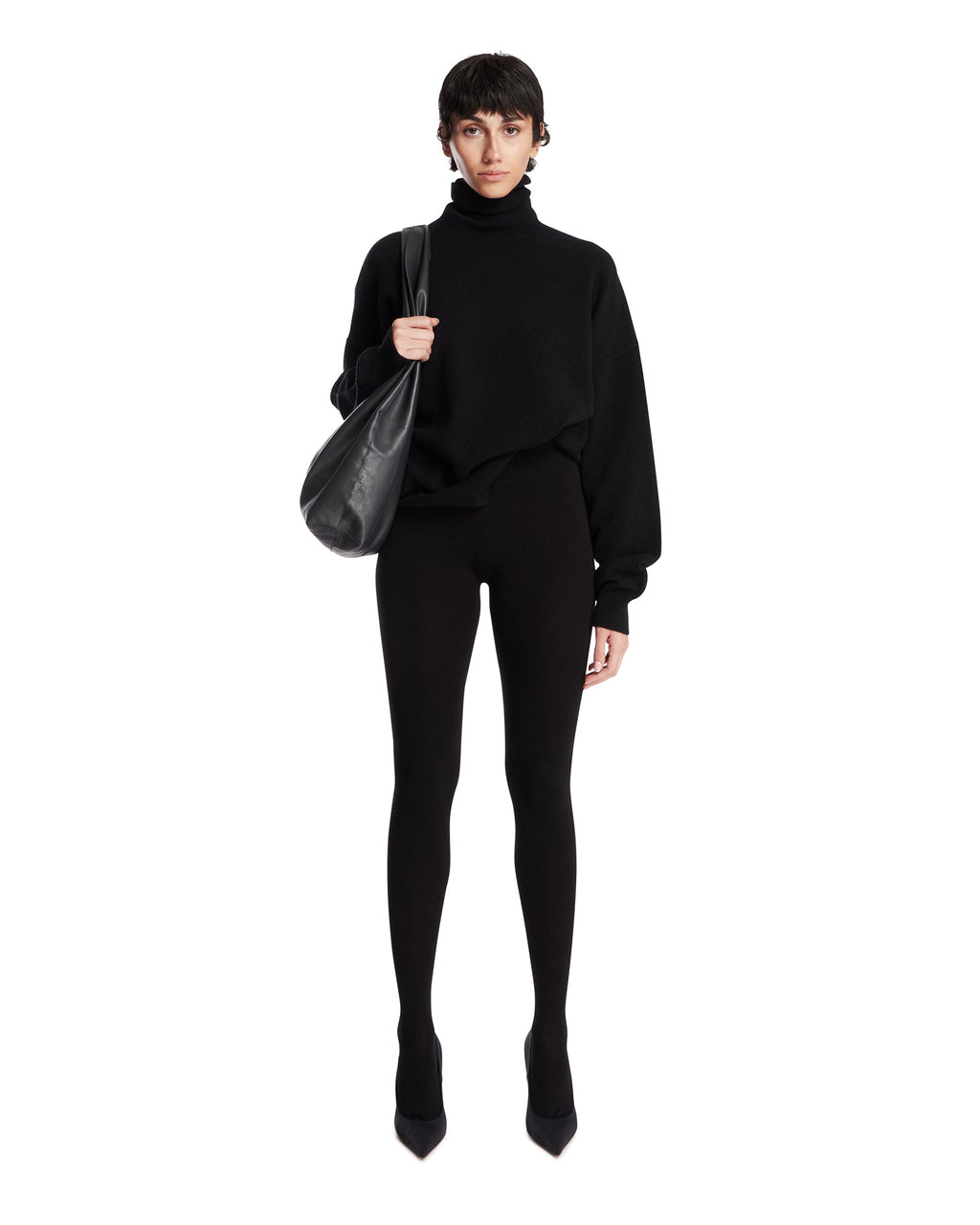 Black MIMI Viscose Tights The row – Гарантія оригінальності – детальний вид