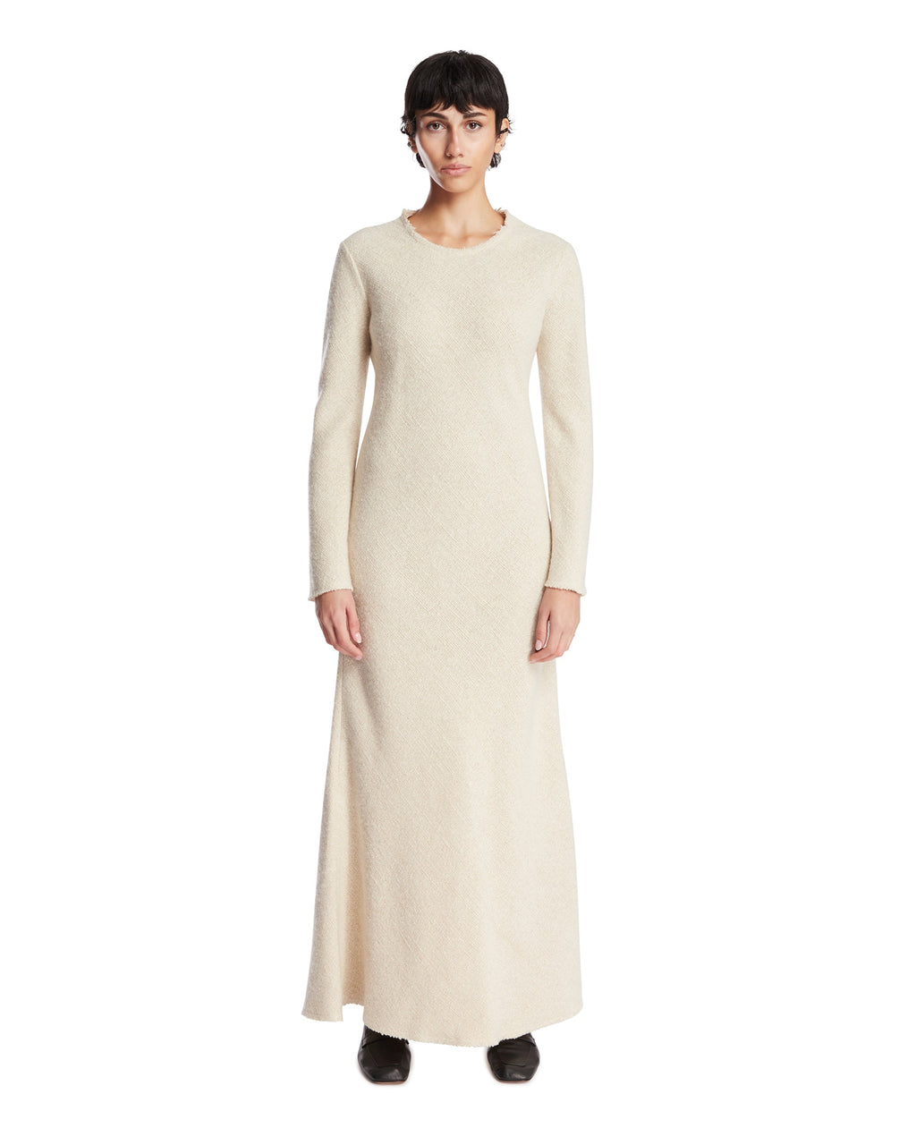 White Cashmere And Silk Dress The row оригінал – Купити в Україні – боковий вид