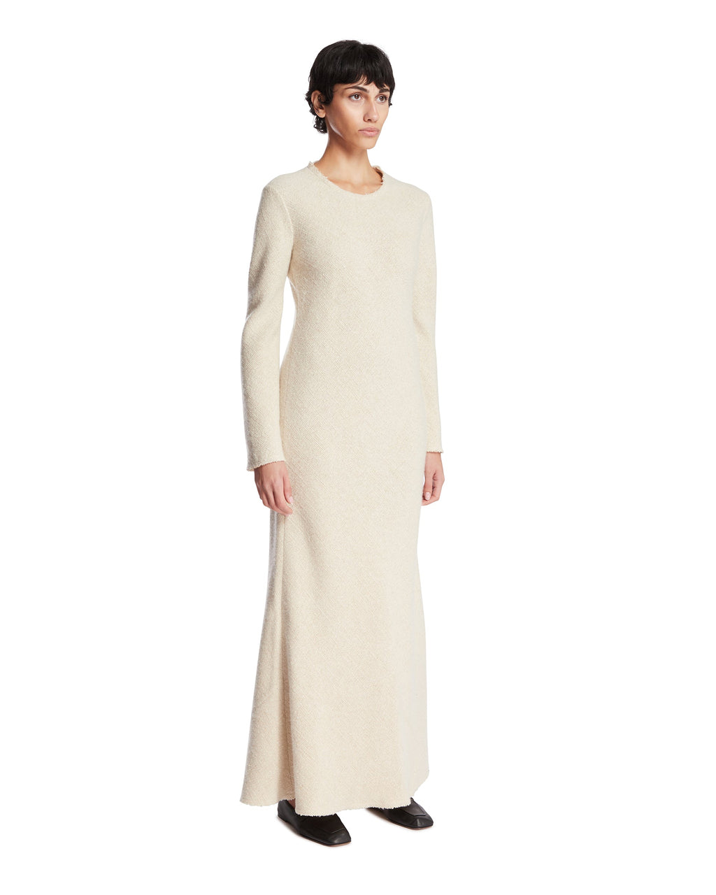 White Cashmere And Silk Dress The row оригінал – Купити в Україні – вид ззаду