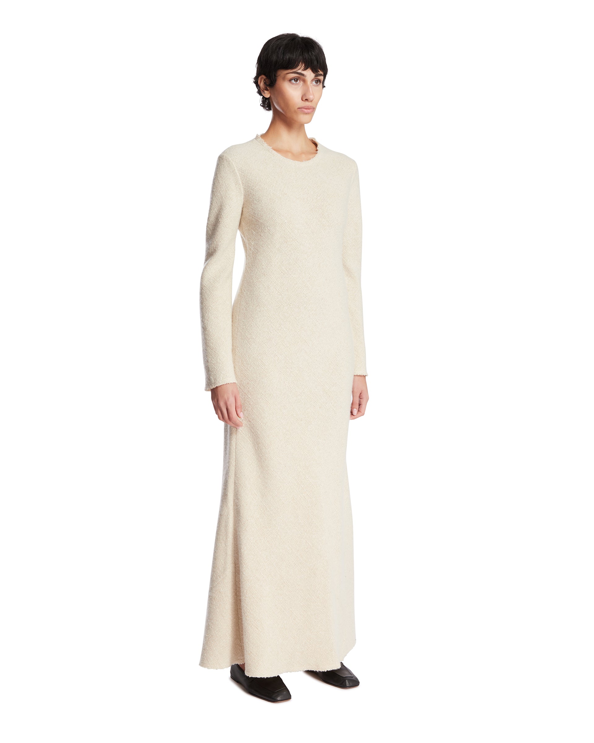 White Cashmere And Silk Dress The row оригінал – Купити в Україні – вид ззаду