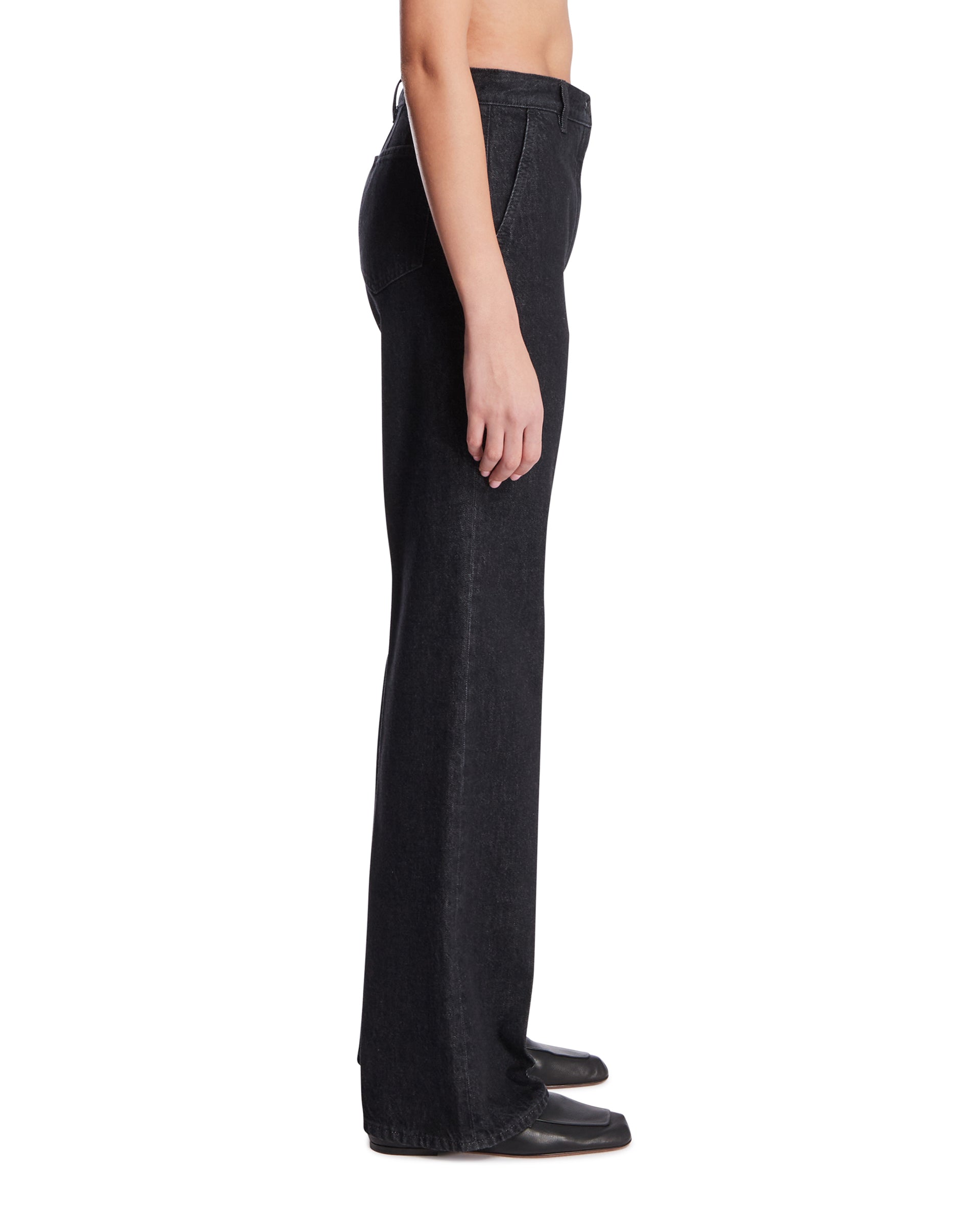 Black Cotton High-Rise Jeans The row – Гарантія оригінальності – збільшений вид