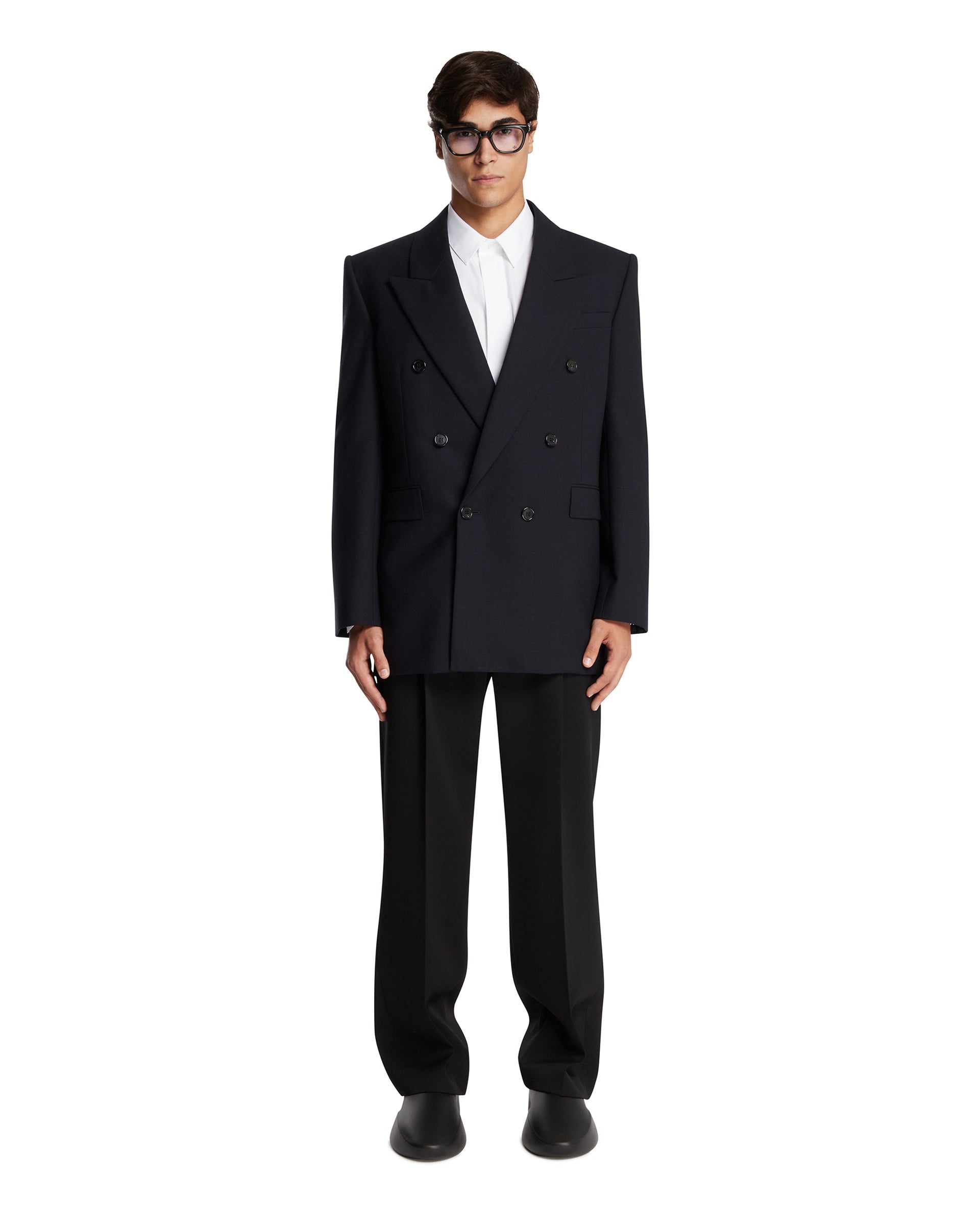 Black Zev Wool Trousers - THE ROW