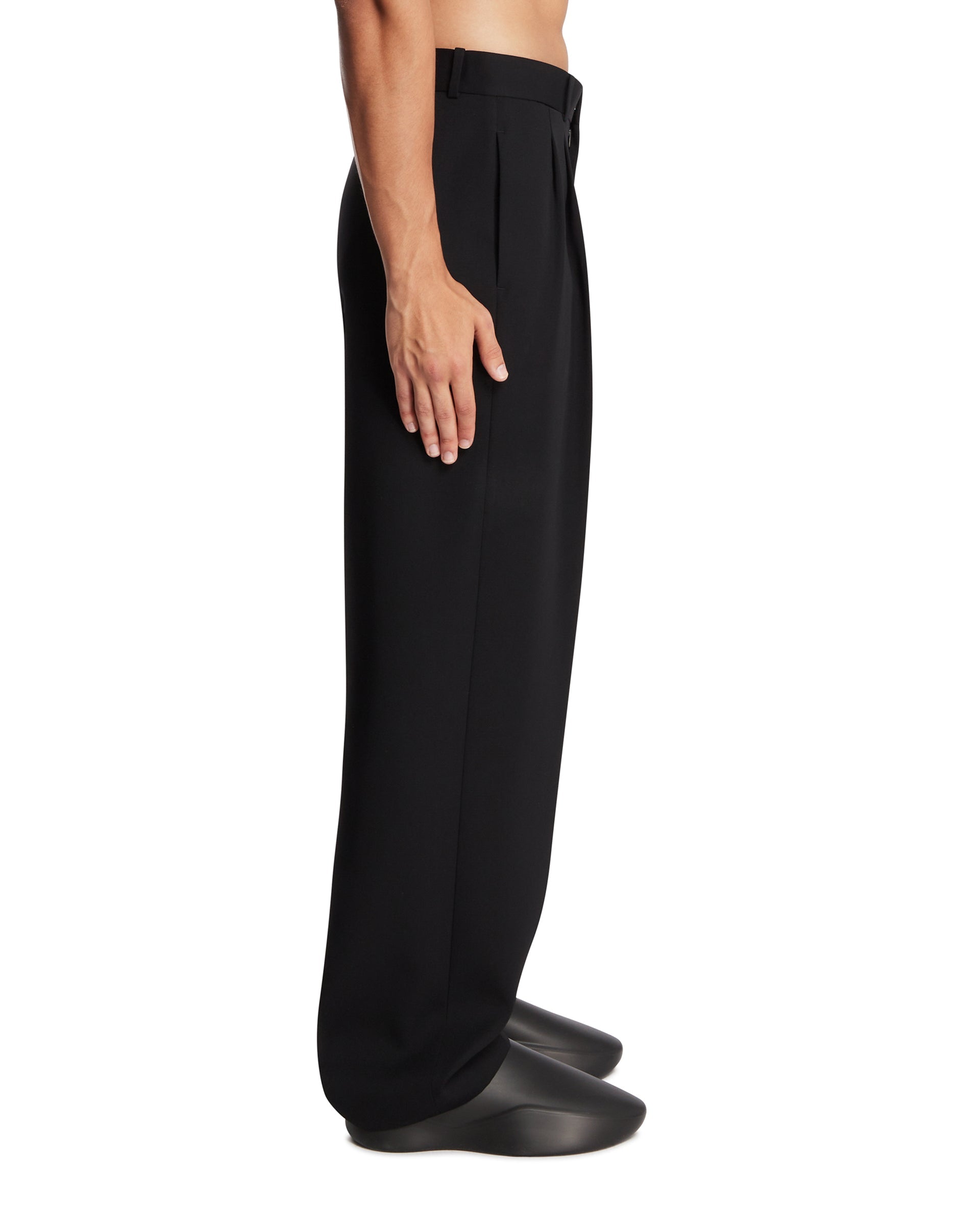 Black Zev Wool Trousers - THE ROW
