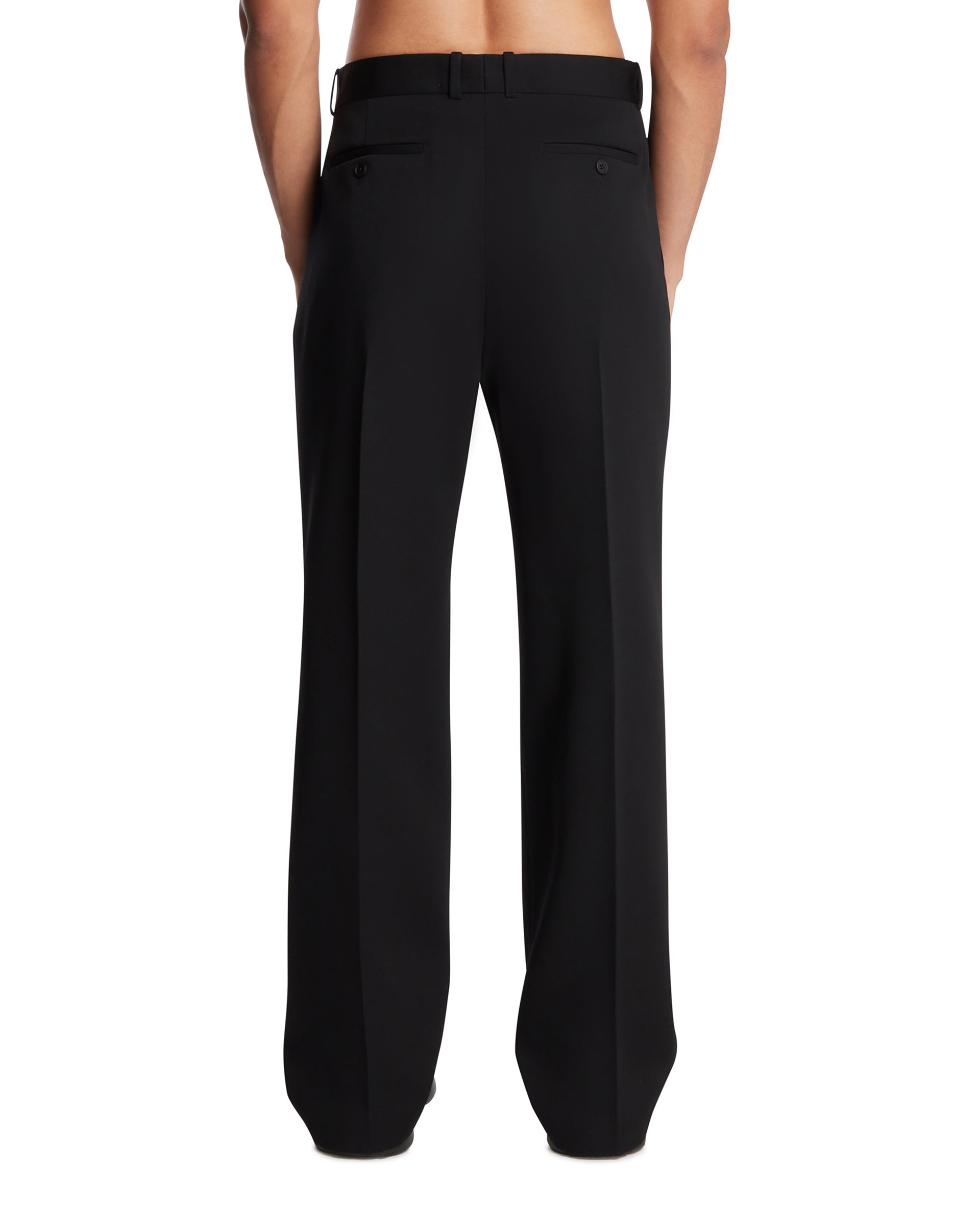 Black Zev Wool Trousers - THE ROW