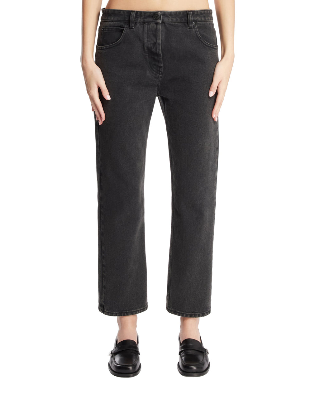 Оригінальна Black Riaco Cotton Jeans The row – боковий вид