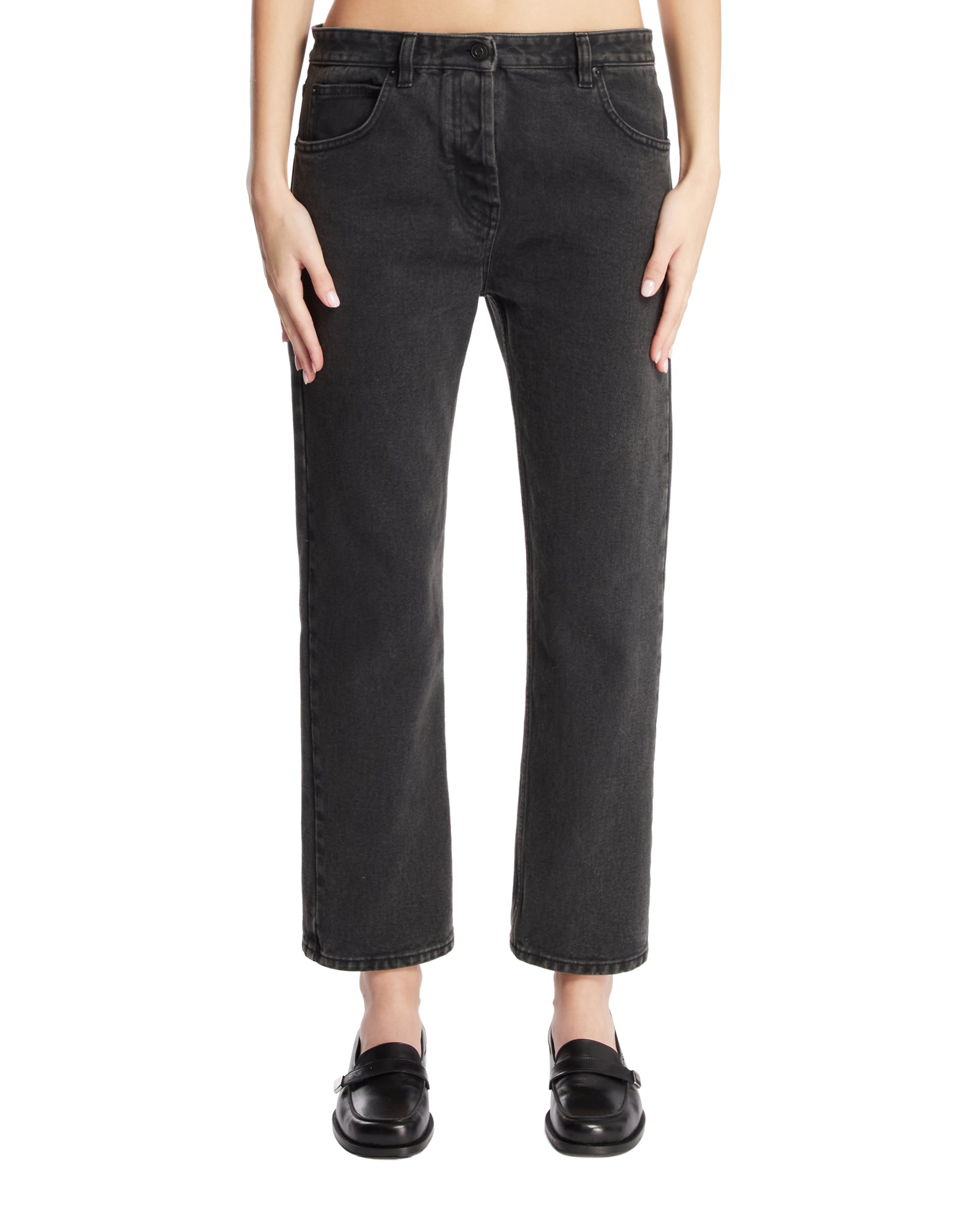 Оригінальна Black Riaco Cotton Jeans The row – боковий вид