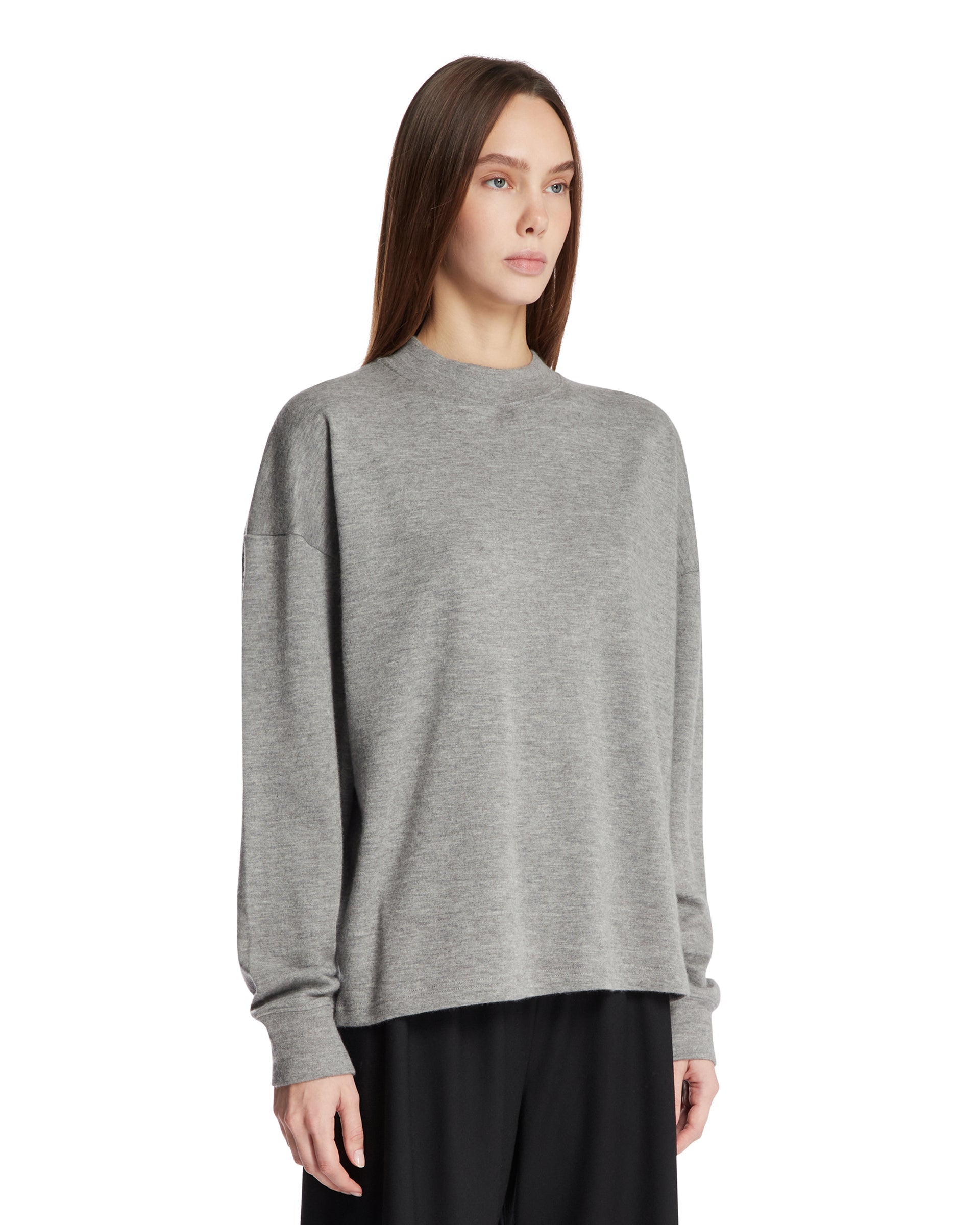 Gray Cashmere Crewneck Sweater The row – Гарантія оригінальності – вид ззаду
