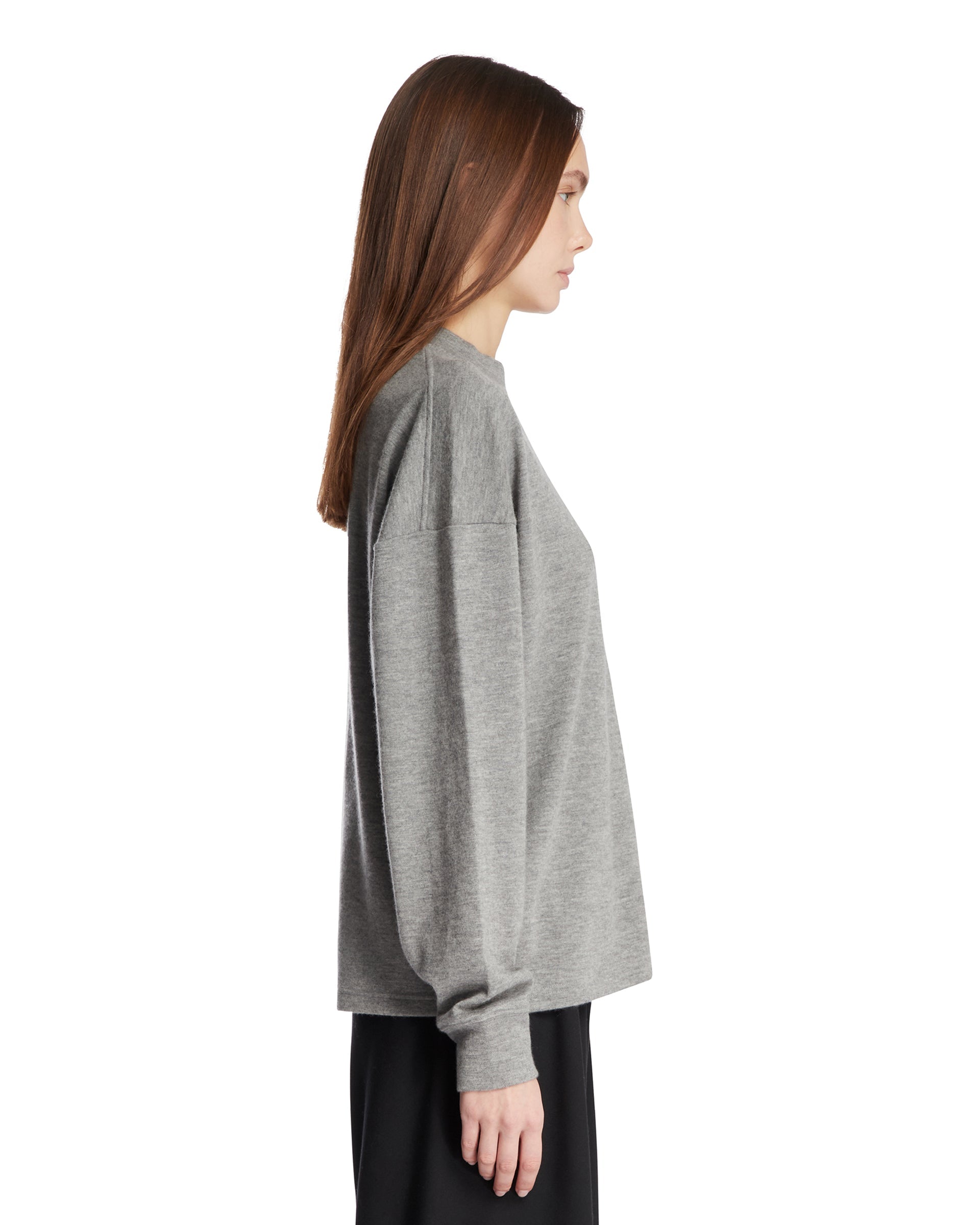 Gray Cashmere Crewneck Sweater The row – Гарантія оригінальності – збільшений вид
