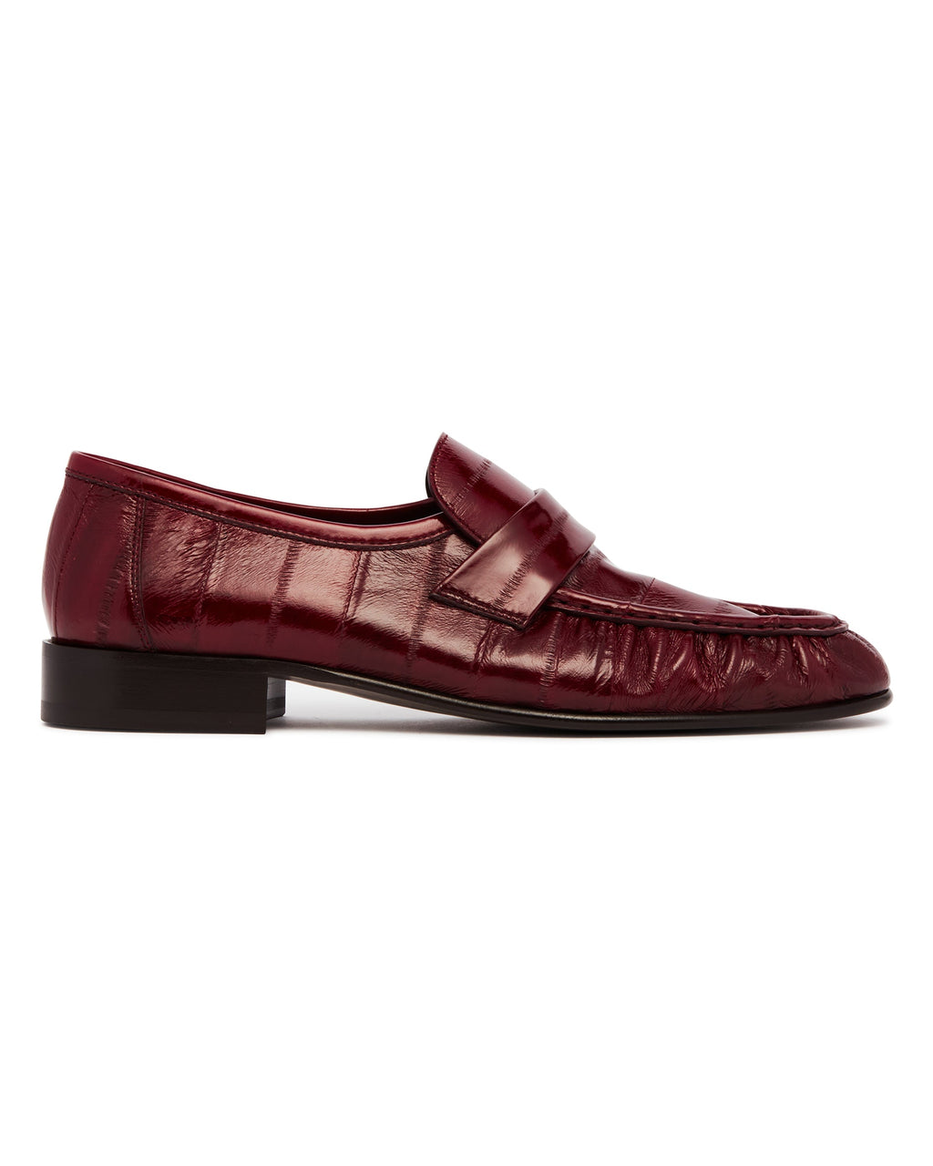 Burgundy Patent Leather Loafers The row – Гарантія оригінальності – вид ззаду