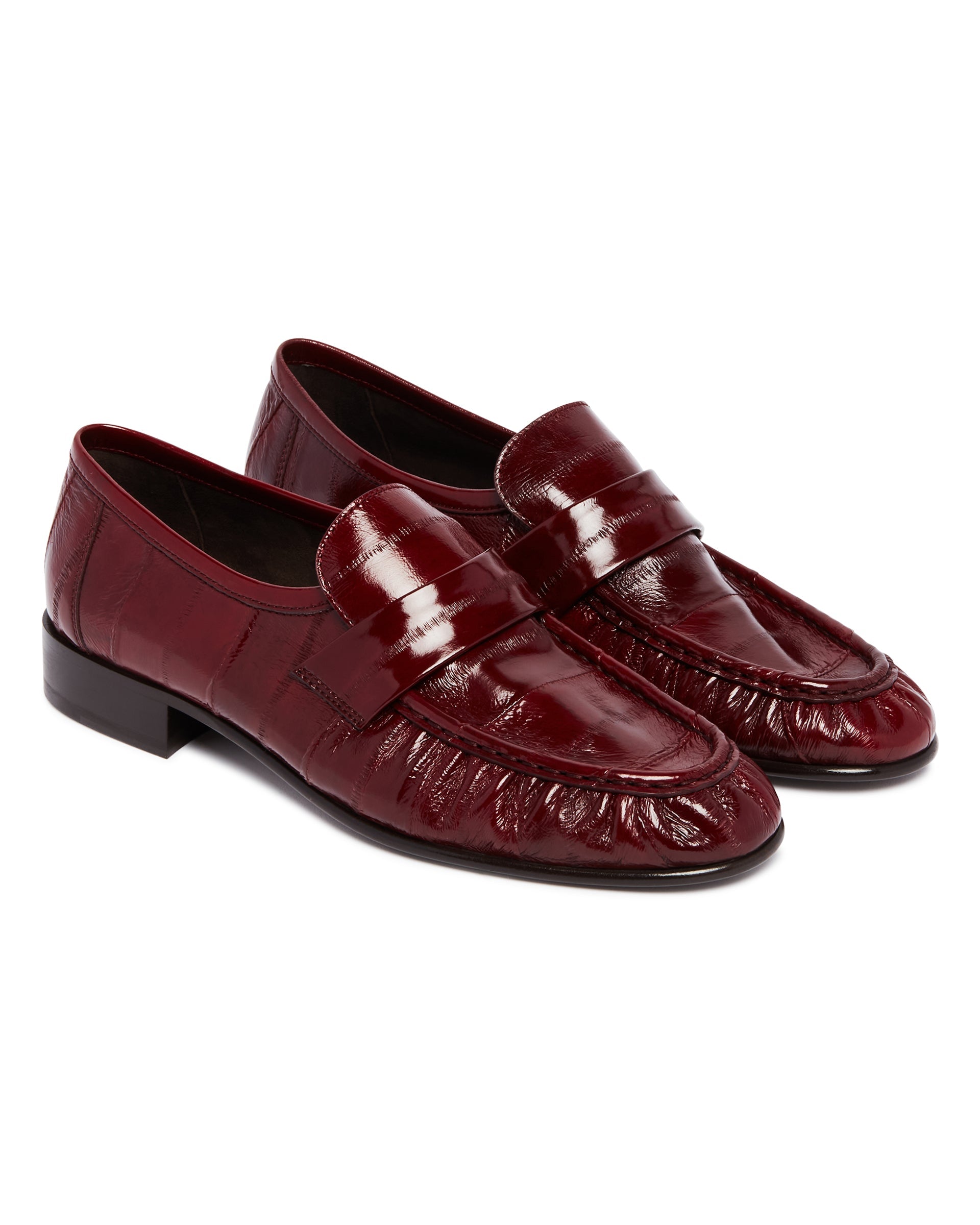 Burgundy Patent Leather Loafers The row – Гарантія оригінальності – детальний вид