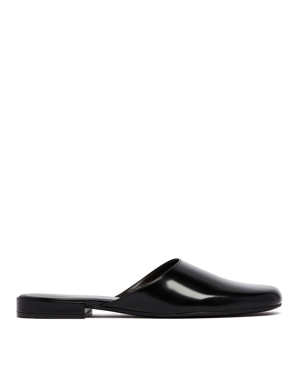Black Penelope Leather Mules The row – Гарантія оригінальності – боковий вид