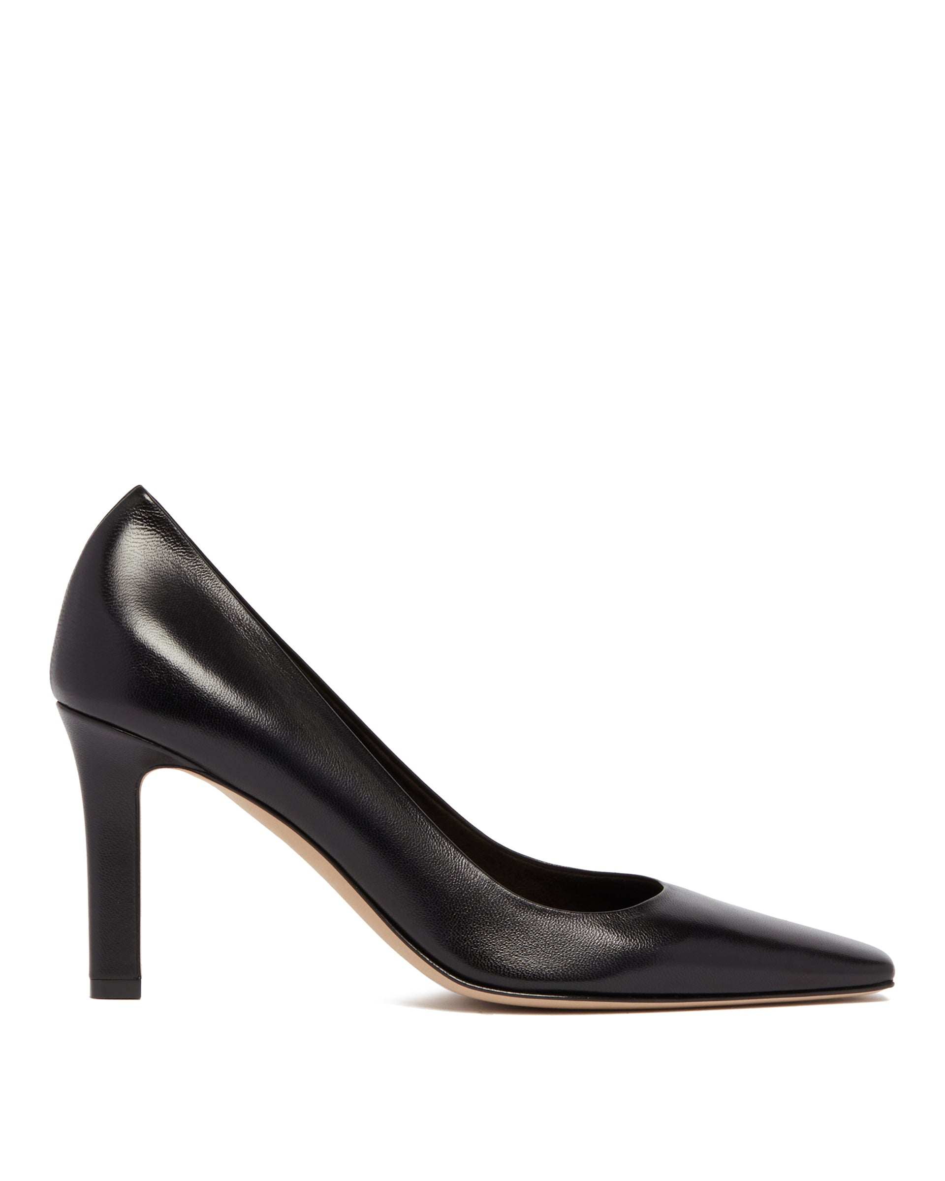 Black Leather Pumps The row – Гарантія оригінальності – боковий вид