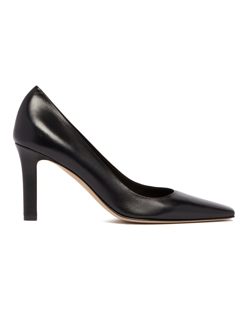 Black Leather Pumps The row – Гарантія оригінальності – вид ззаду