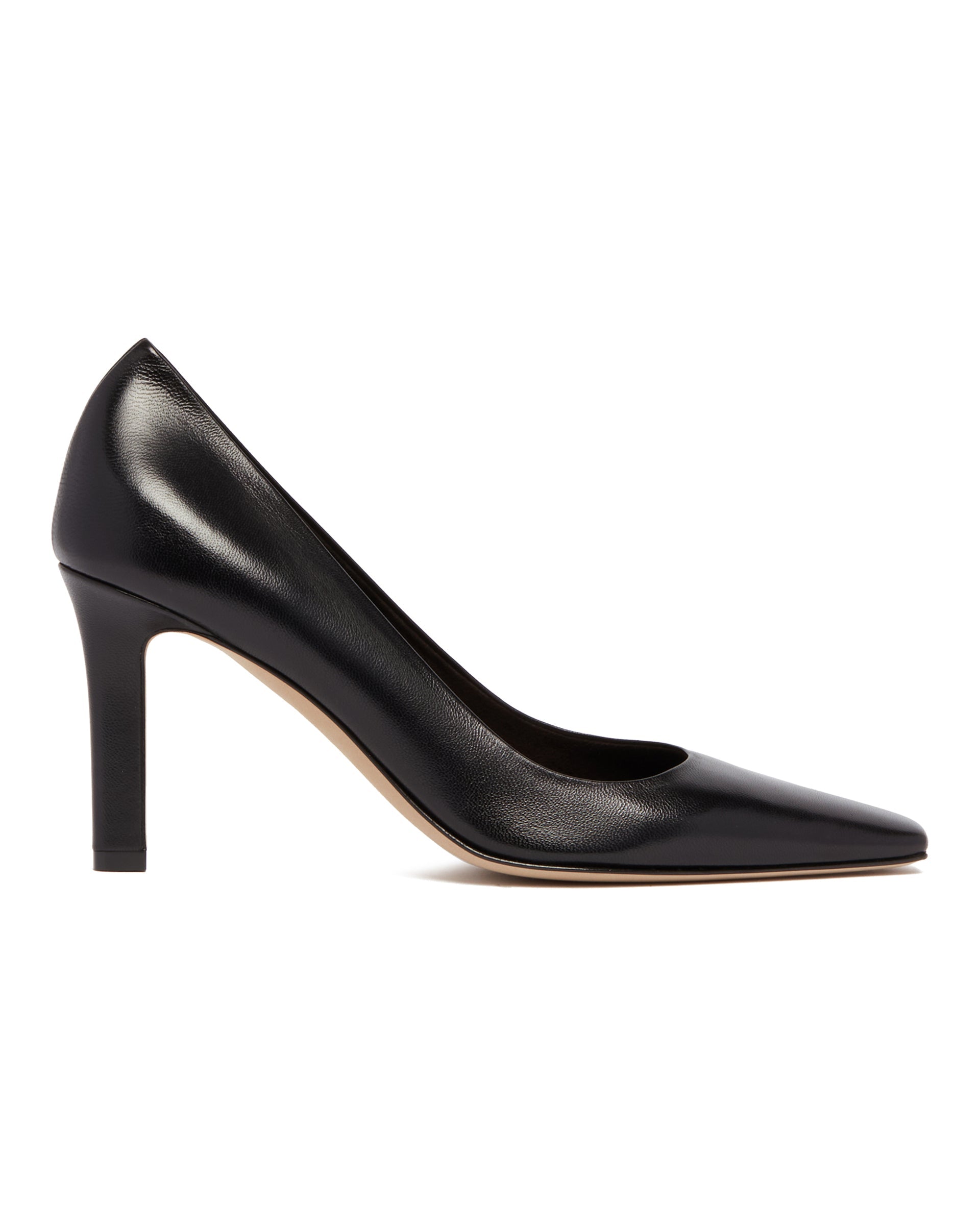 Black Leather Pumps The row – Гарантія оригінальності – вид ззаду