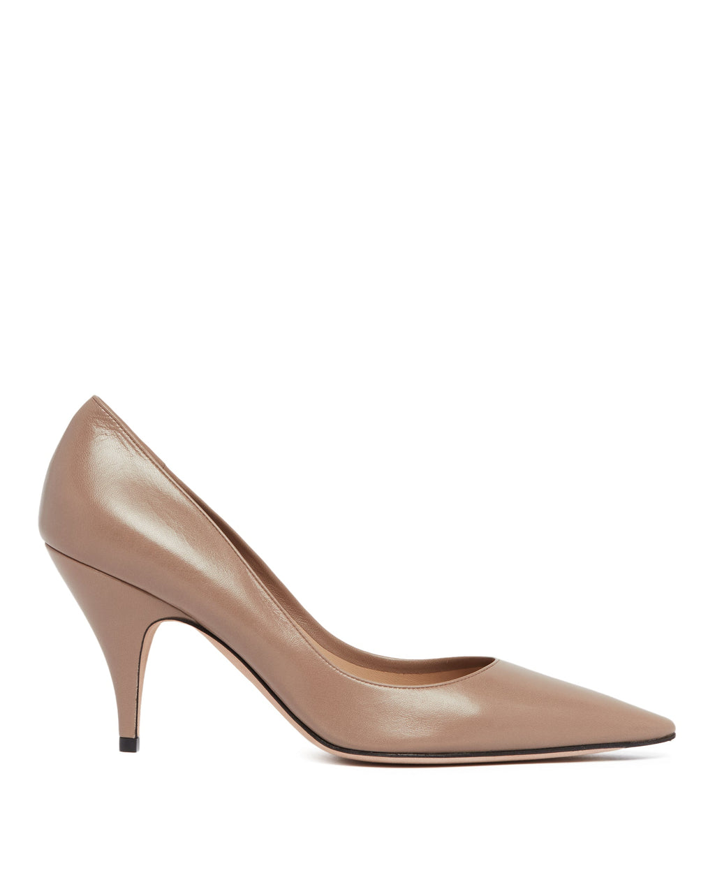 Beige Liisa Pump Two Heel The row – Гарантія оригінальності – боковий вид