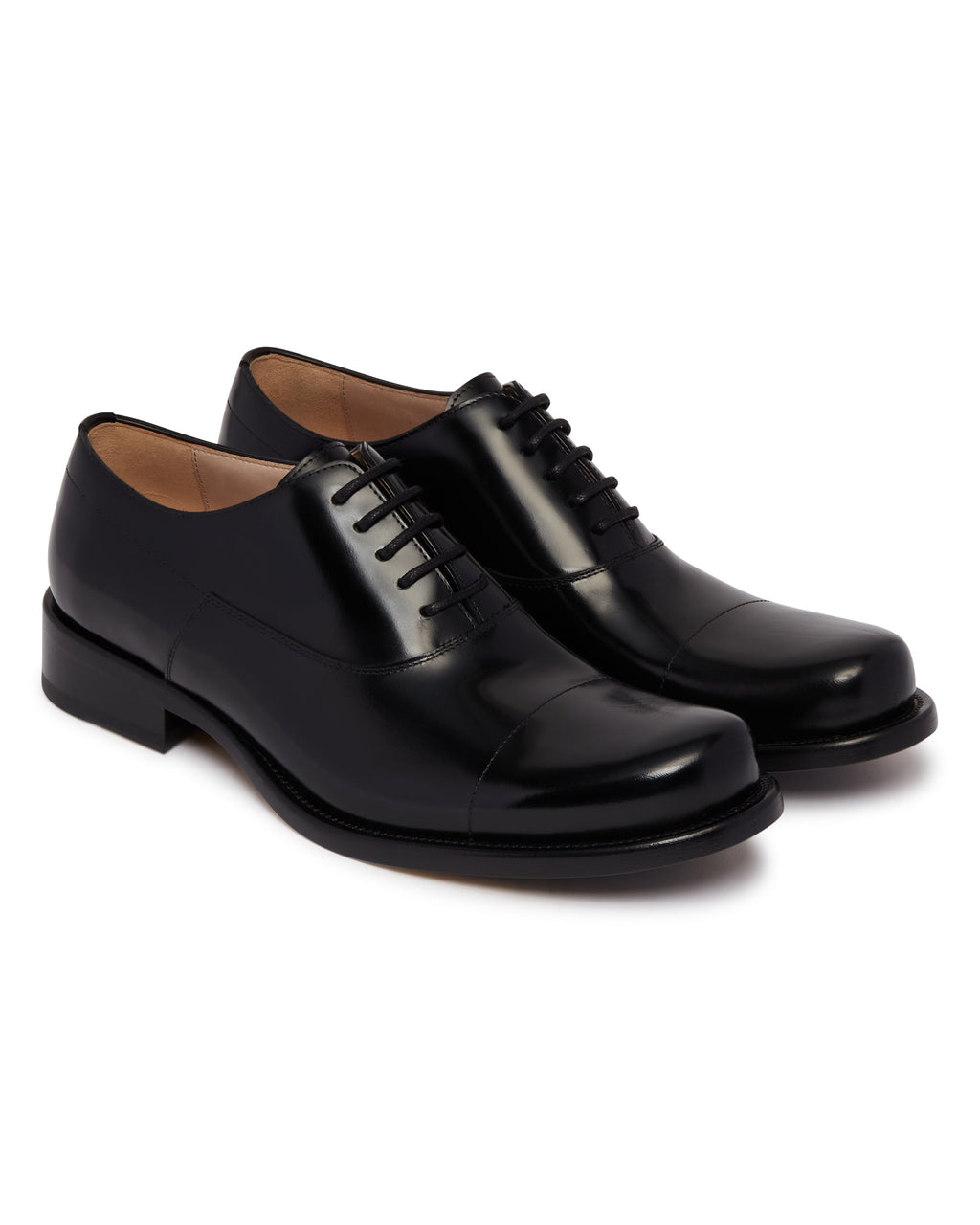 Black Leather Lace-Up Shoes The row – Гарантія оригінальності – детальний вид