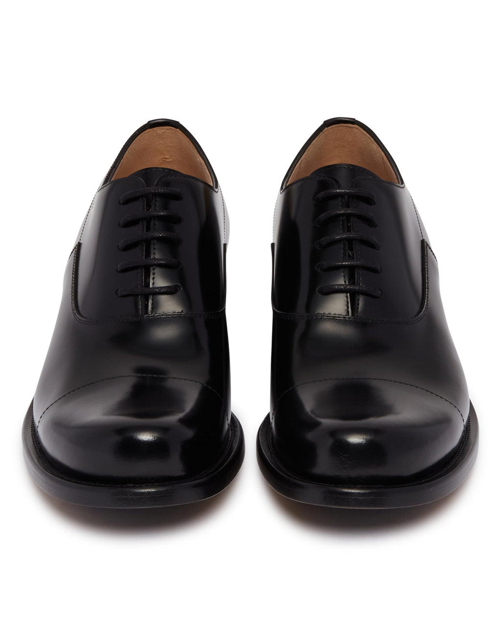 Black Leather Lace-Up Shoes The row – Гарантія оригінальності – збільшений вид