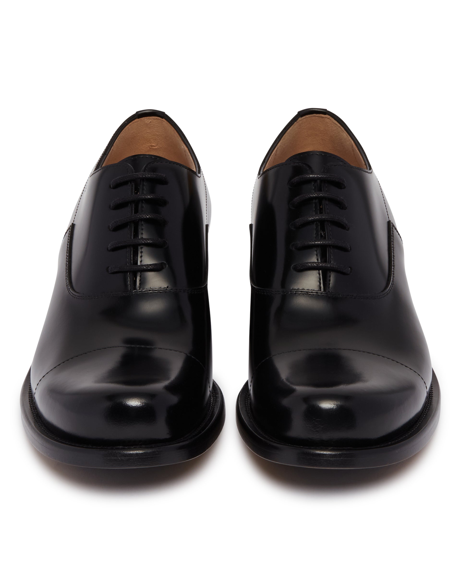 Black Leather Lace-Up Shoes The row – Гарантія оригінальності – збільшений вид