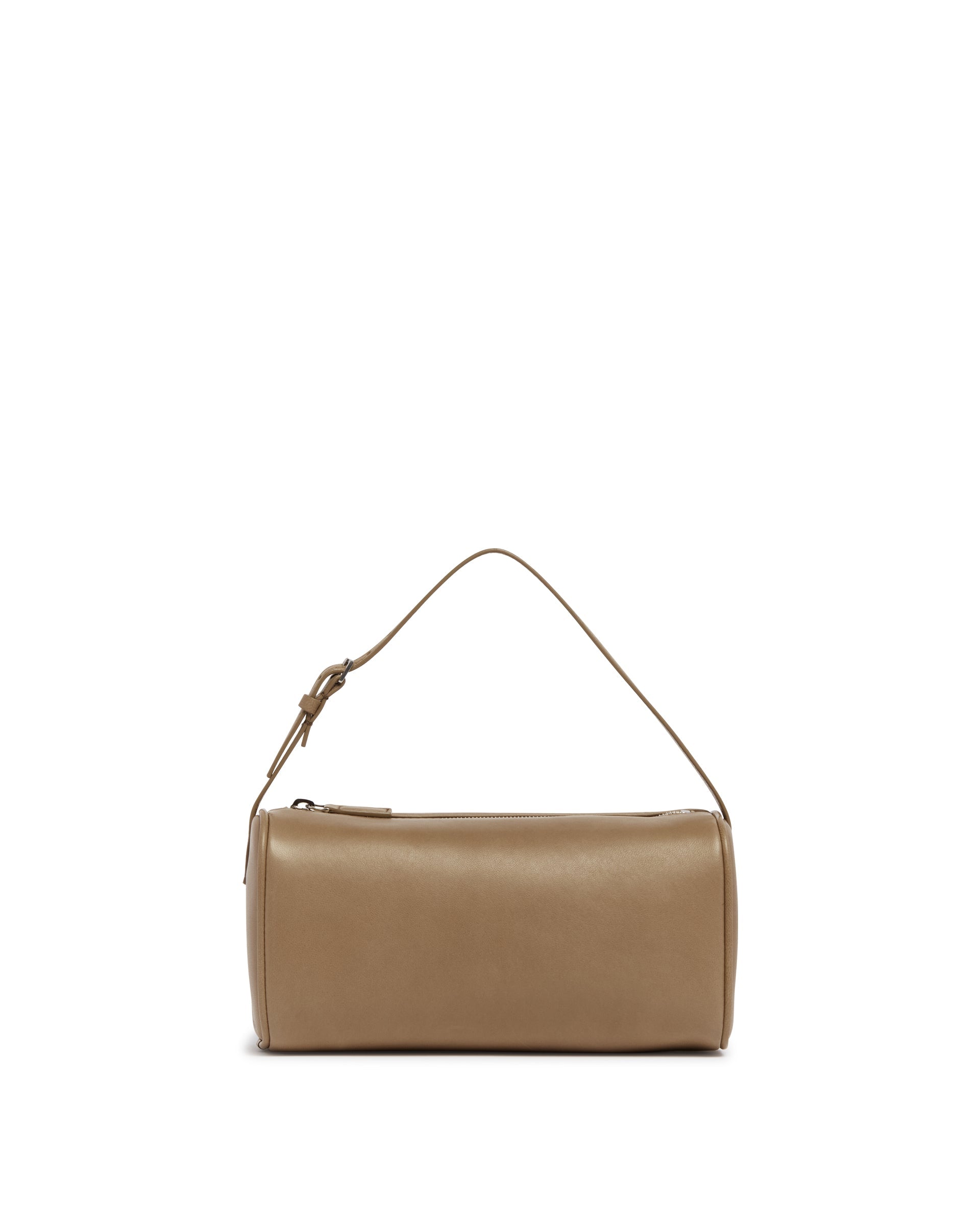 Beige 90s Leather Bag The row оригінал – Купити в Україні – боковий вид