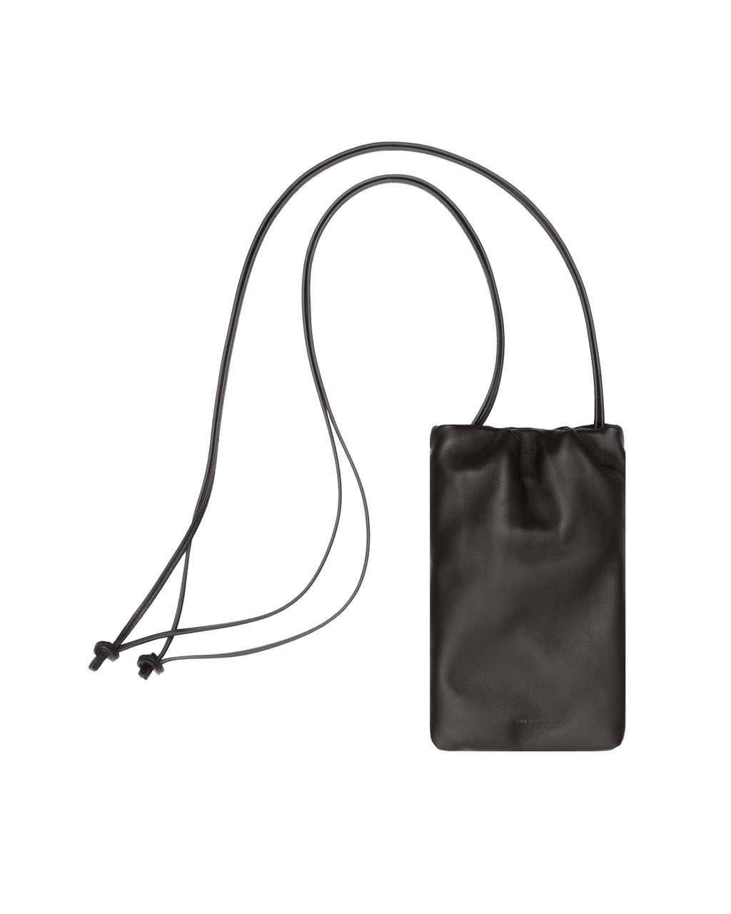 Black Bruce Leather Phone Holder The row – Гарантія оригінальності – вид ззаду