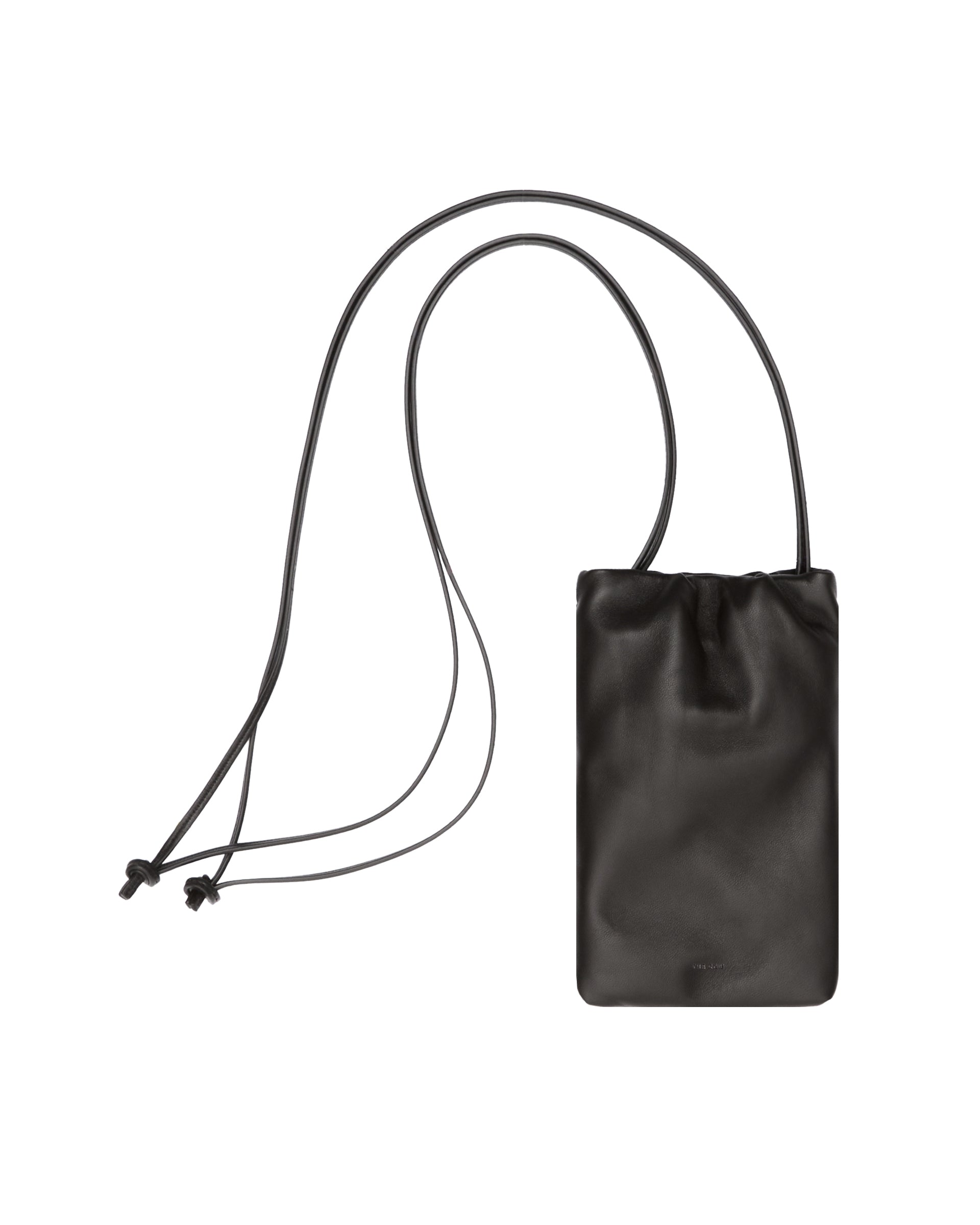 Black Bruce Leather Phone Holder The row – Гарантія оригінальності – вид ззаду
