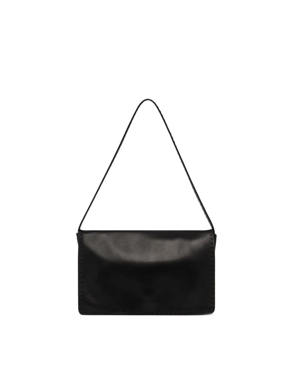 Оригінальна Black Leather Shoulder Bag The row – боковий вид