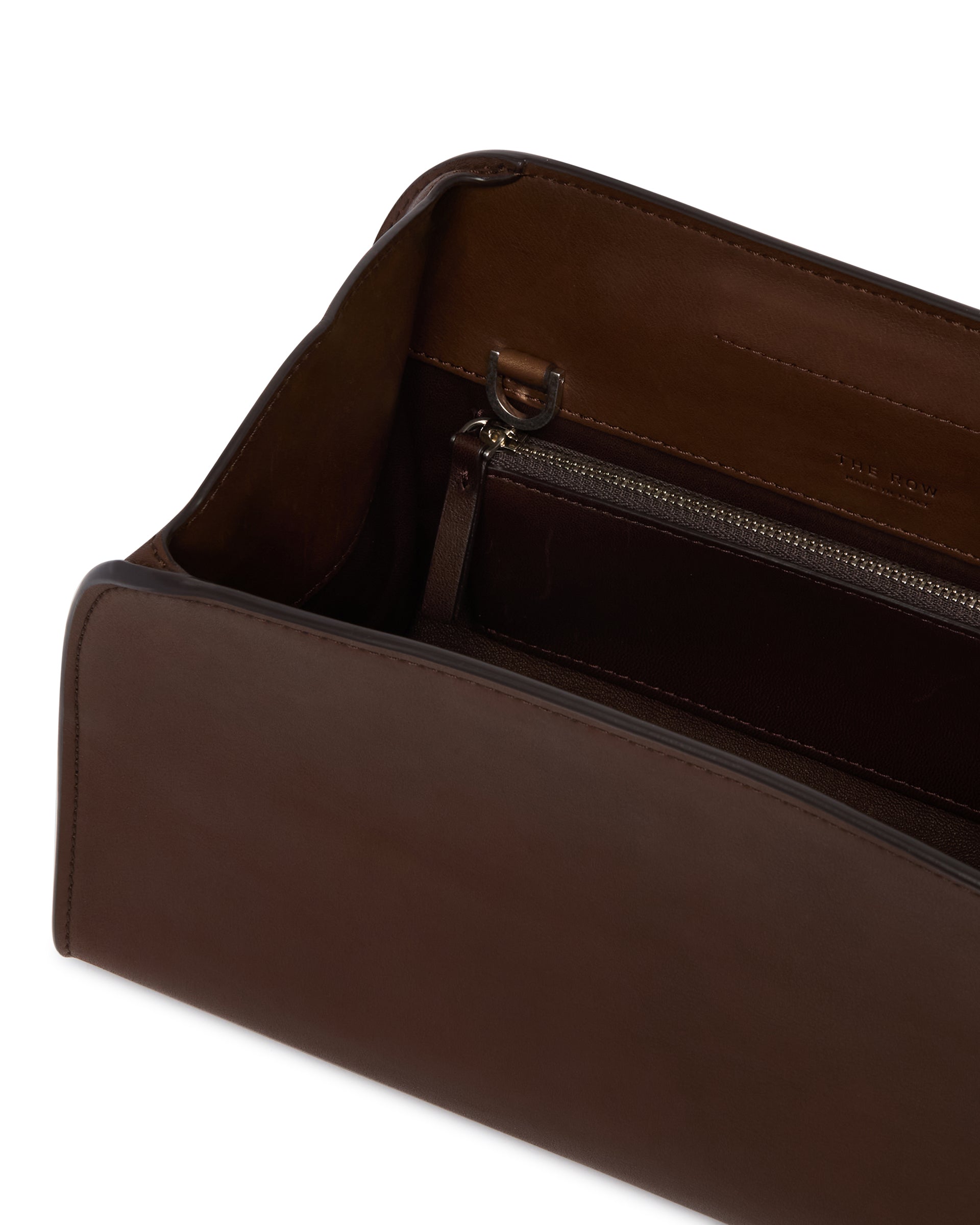 Brown Peggy Leather Clutch The row – Гарантія оригінальності – детальний вид