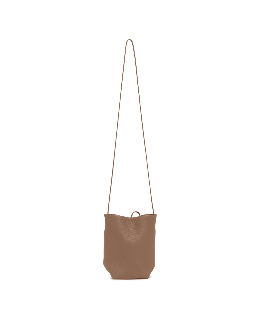 Brown Leather Shoulder Bag The row оригінал – Купити в Україні – боковий вид