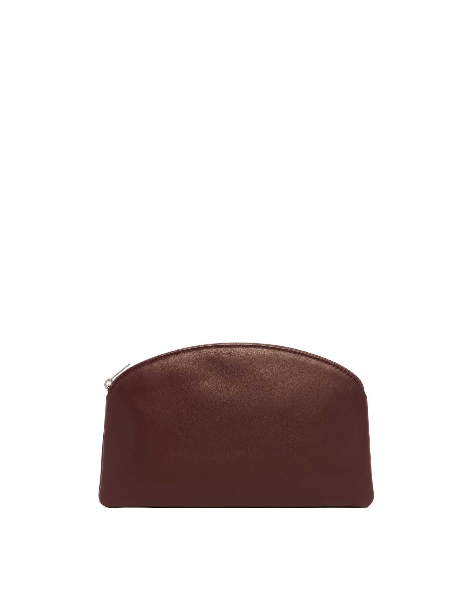 Burgundy Leather Clutch The row – Гарантія оригінальності – боковий вид