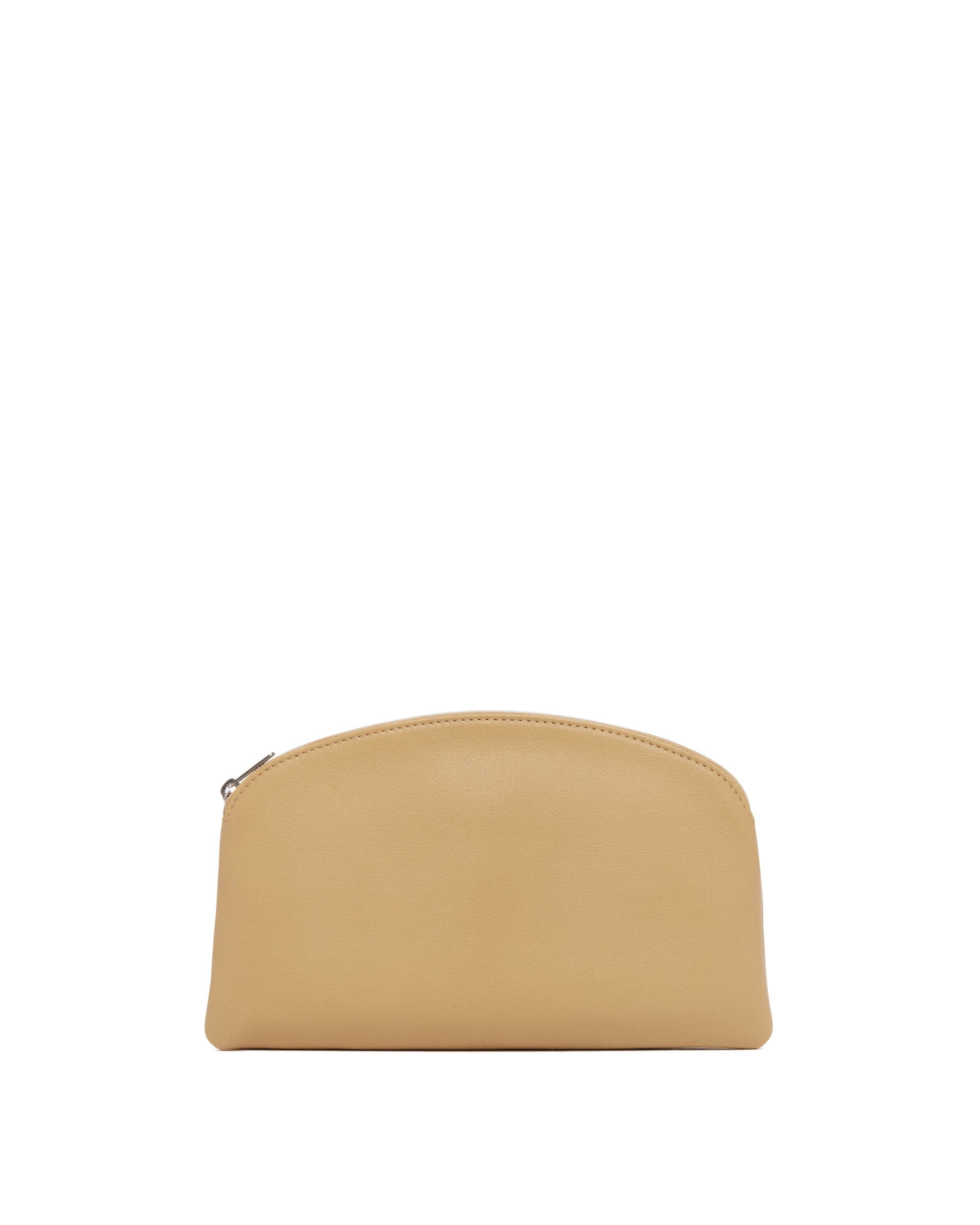 Beige Leather Clutch The row – Гарантія оригінальності – боковий вид