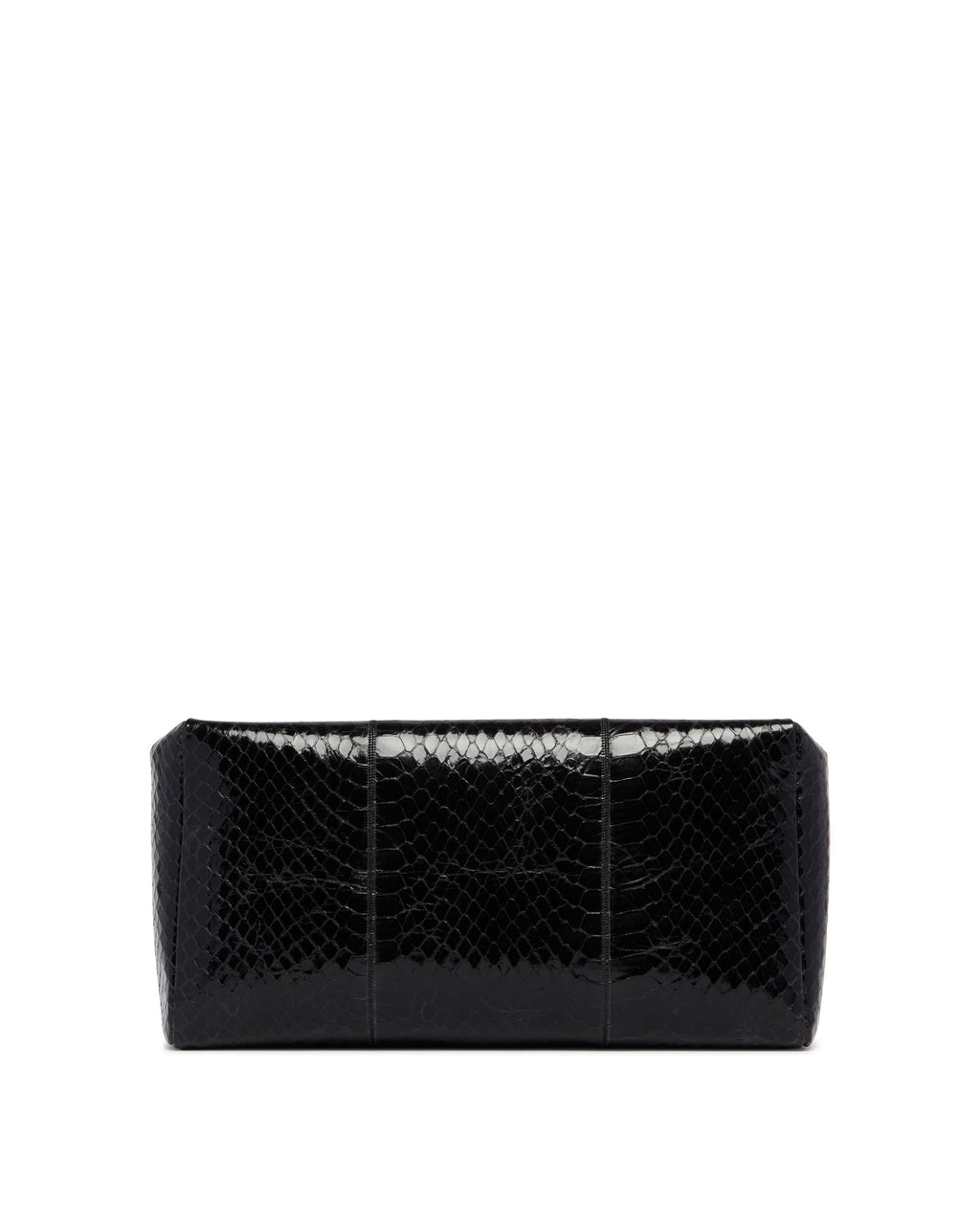 Black Compact Square Leather Clutch The row – Гарантія оригінальності – боковий вид