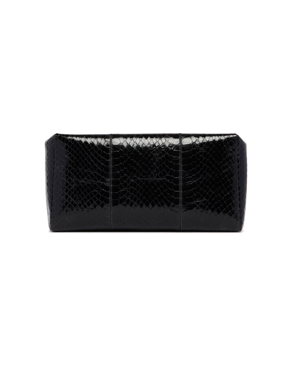 Black Compact Square Leather Clutch The row – Гарантія оригінальності – вид ззаду