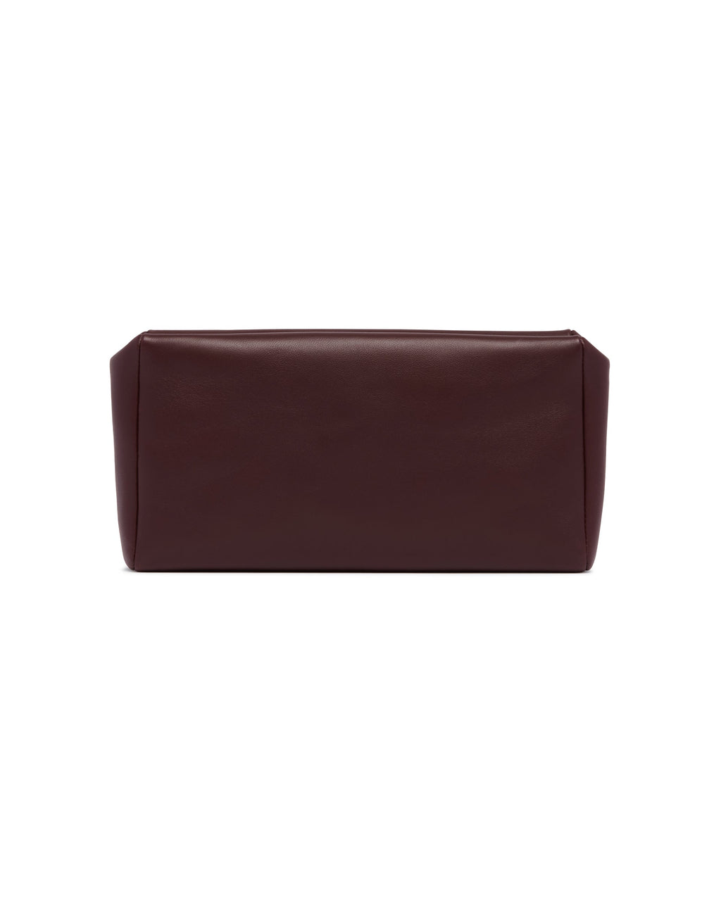 Оригінальна Burgundy Square Compact Leather Clutch The row – вид ззаду