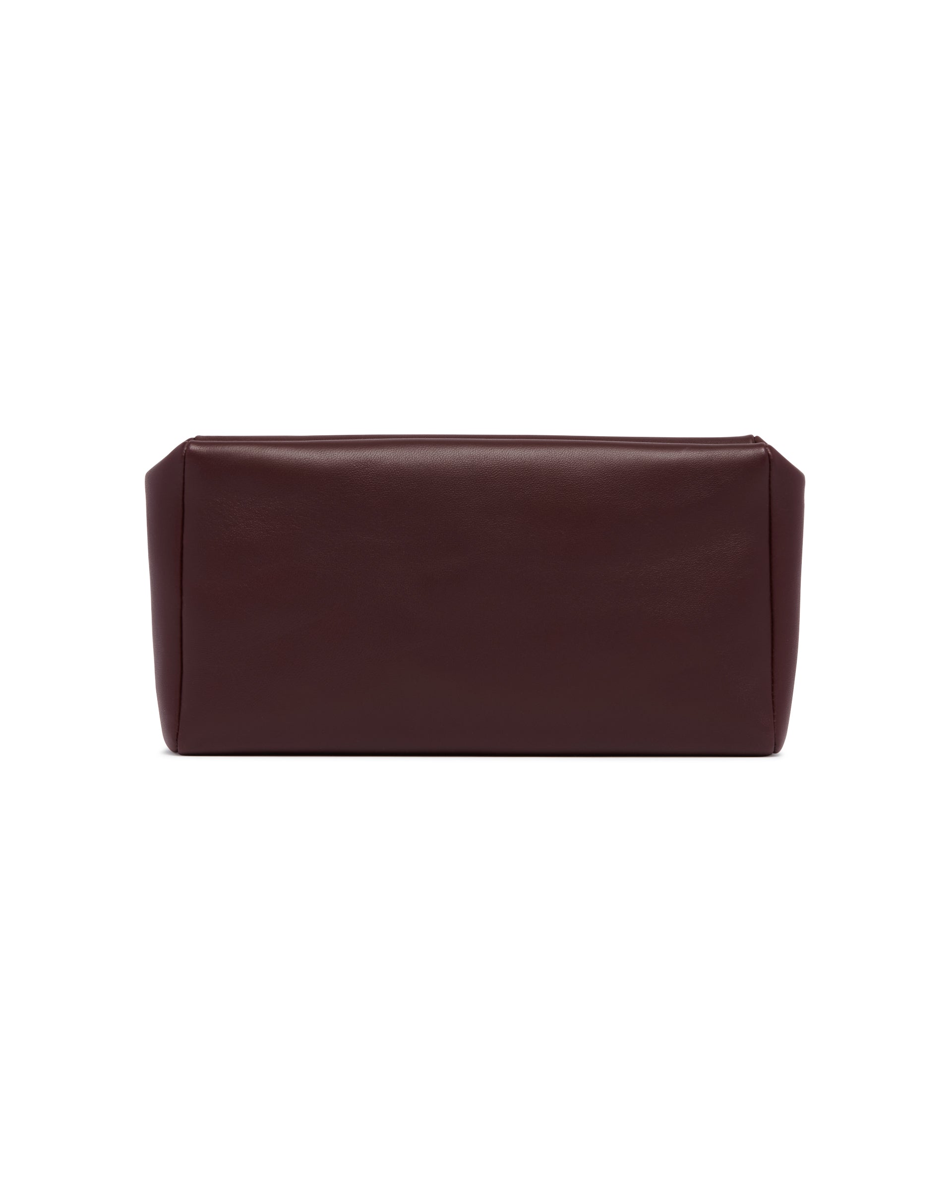 Оригінальна Burgundy Square Compact Leather Clutch The row – вид ззаду