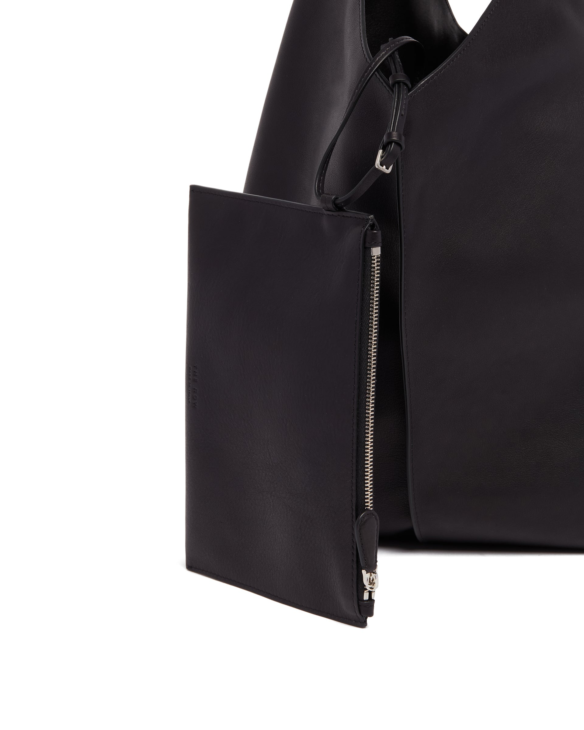 Оригінальна Black Bindle Stitch Leather Bag The row – збільшений вид