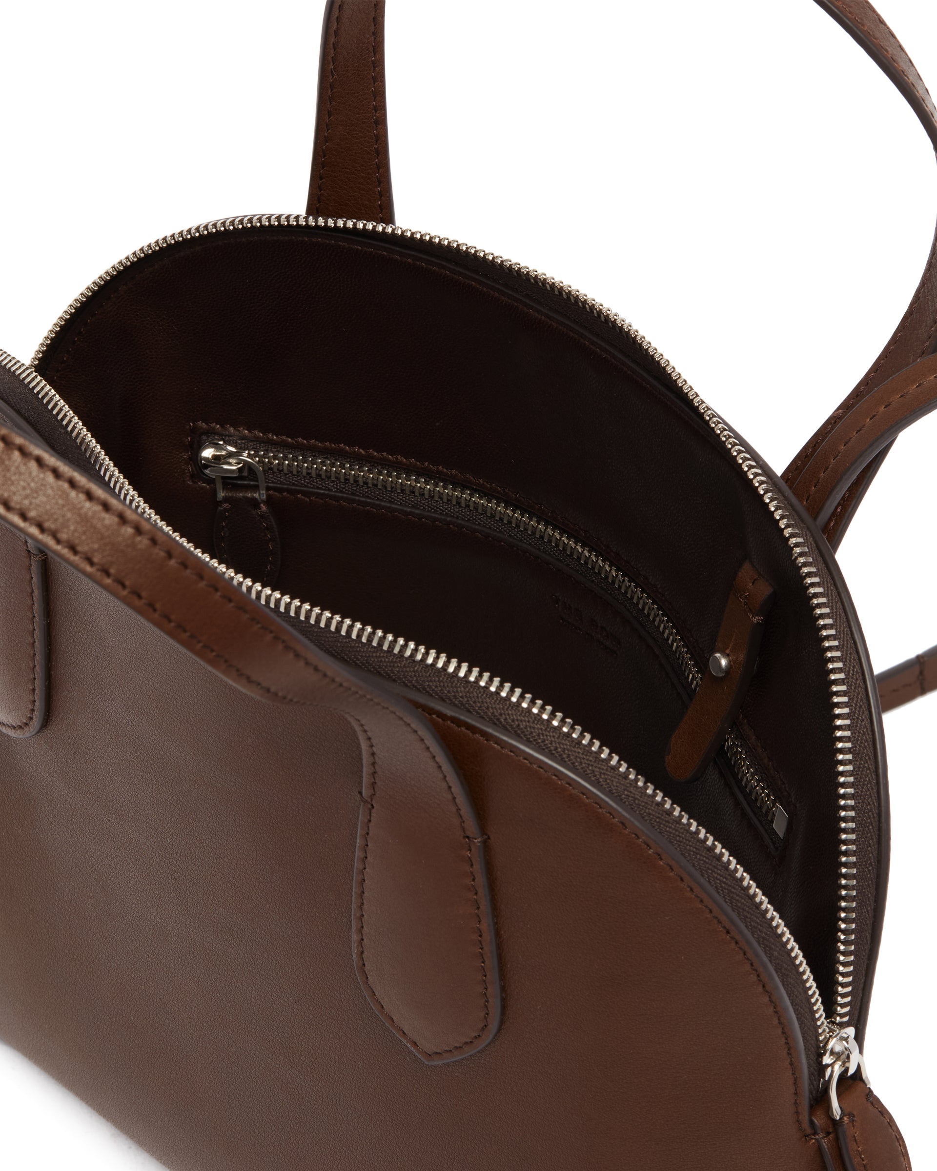 Оригінальна Brown Ingrid Medium Leather Bag The row – збільшений вид