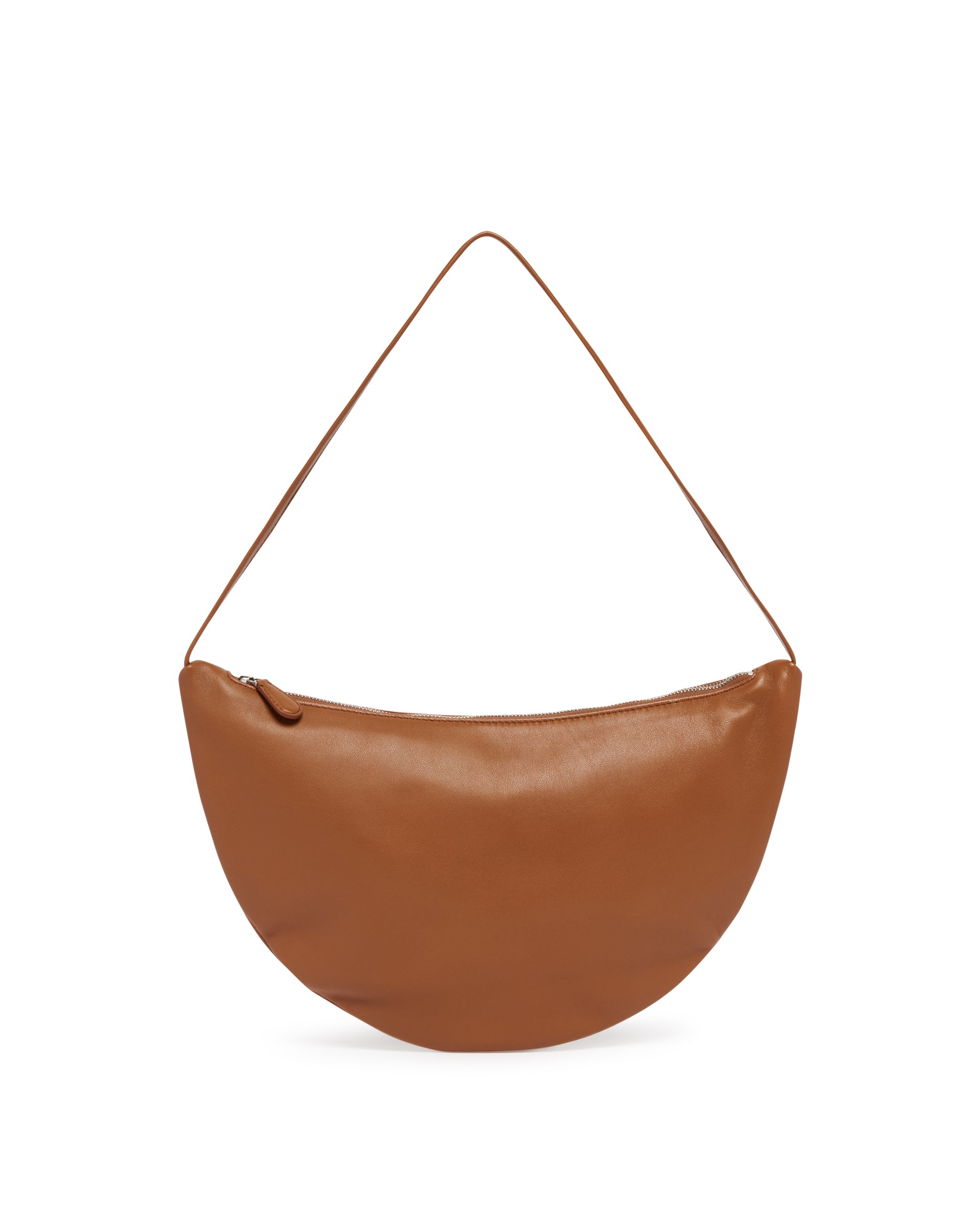 Brown Leather Shoulder Bag The row оригінал – Купити в Україні – боковий вид