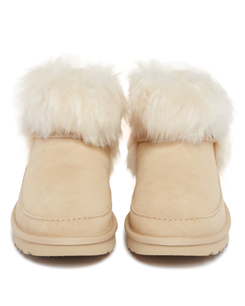 Beige Classic Ultra Mini Chalet Boots Ugg – Гарантія оригінальності – боковий вид