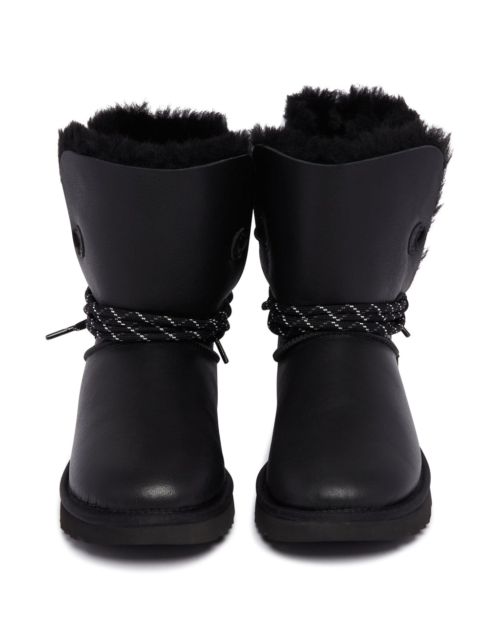 Black Classic Bailey Tie Leather Boots Ugg оригінал – Купити в Україні – збільшений вид