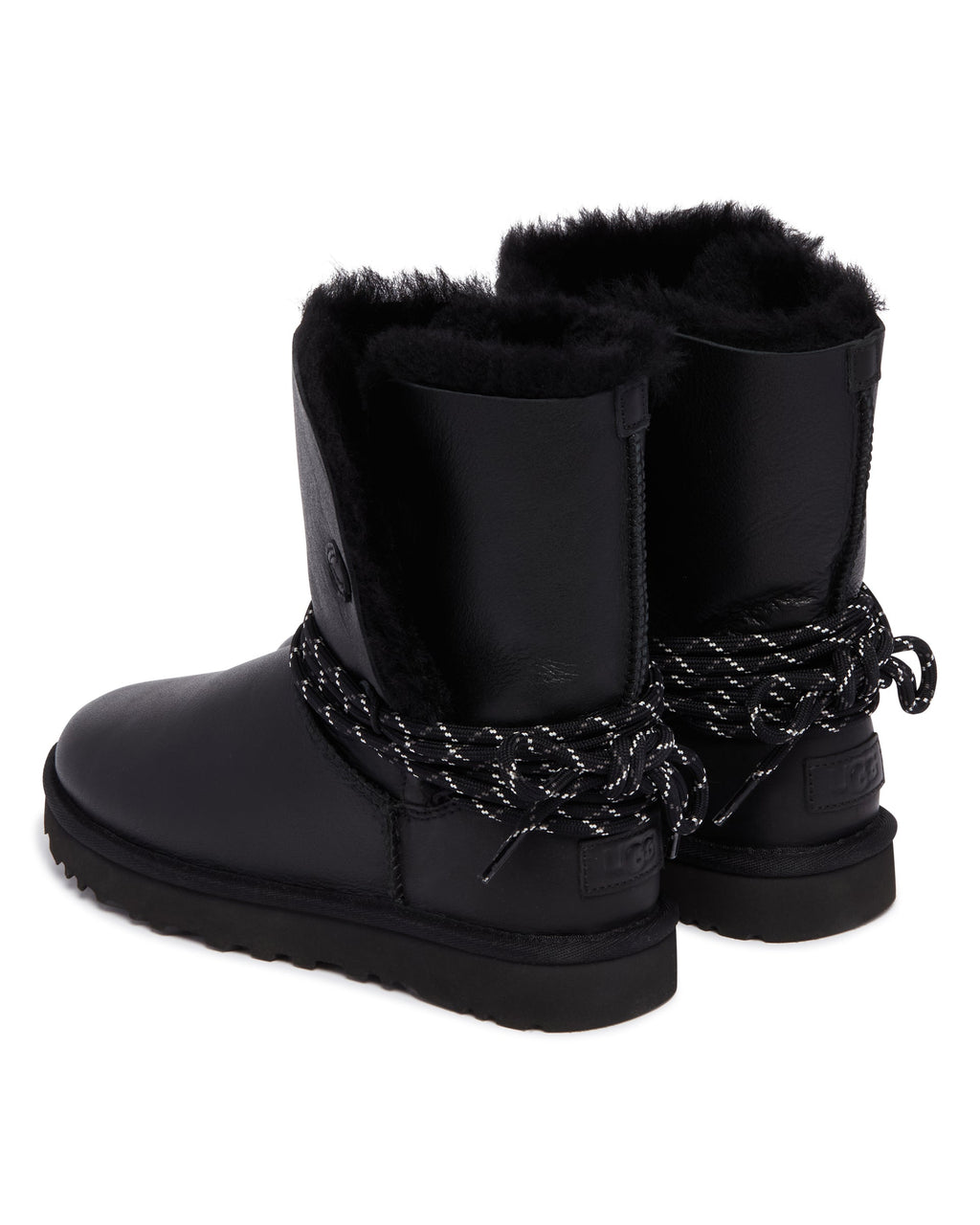 Black Classic Bailey Tie Leather Boots Ugg оригінал – Купити в Україні – вид 6