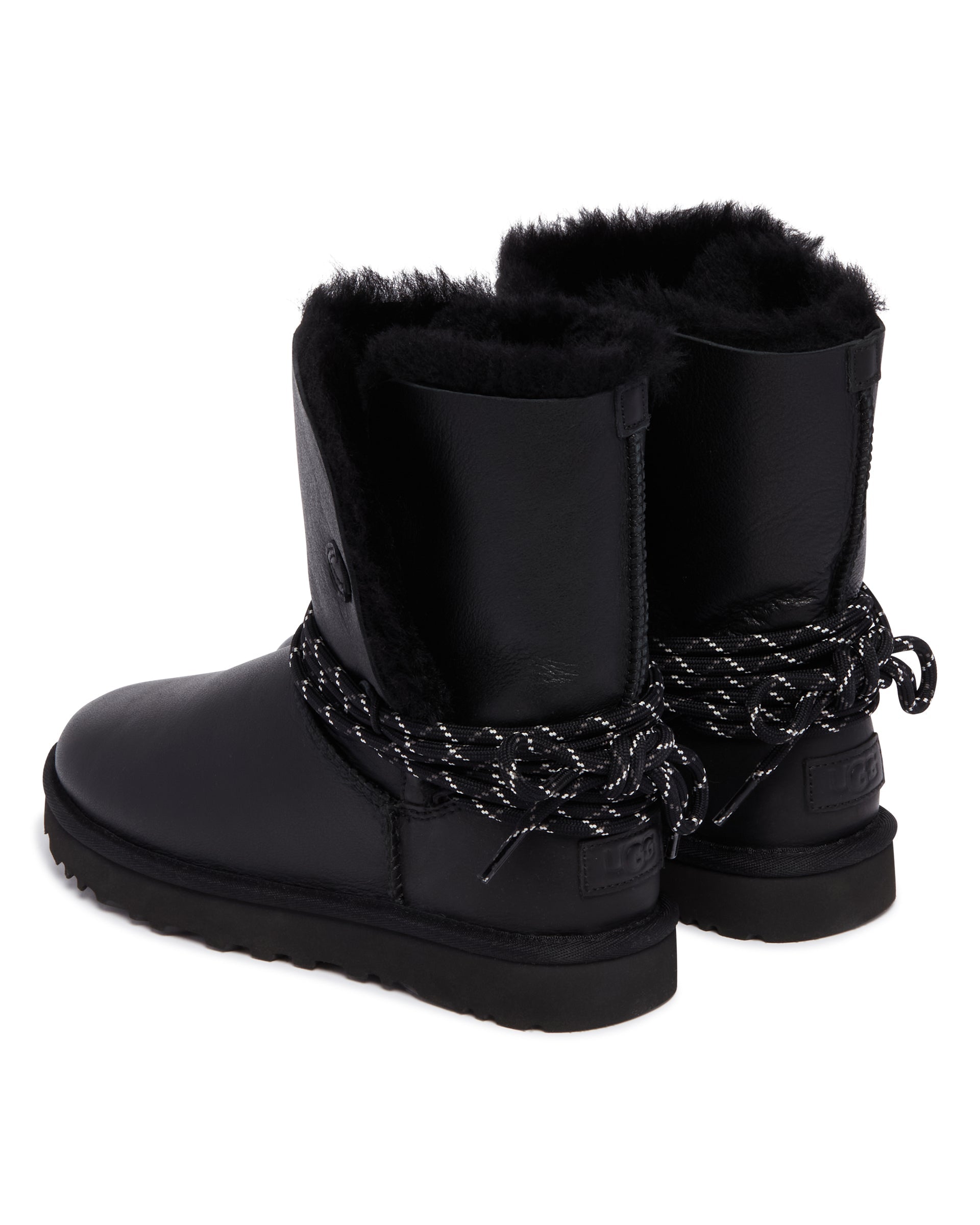 Black Classic Bailey Tie Leather Boots Ugg оригінал – Купити в Україні – вид 6