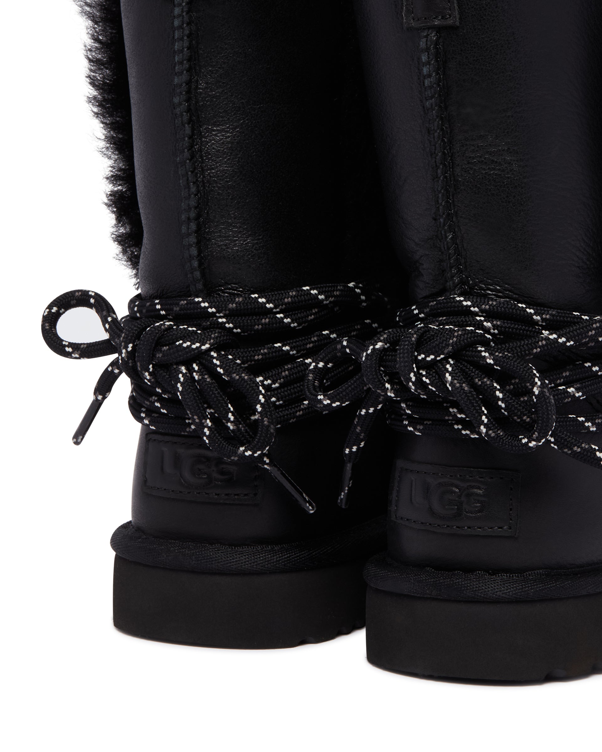 Black Classic Bailey Tie Leather Boots Ugg оригінал – Купити в Україні – вид 7