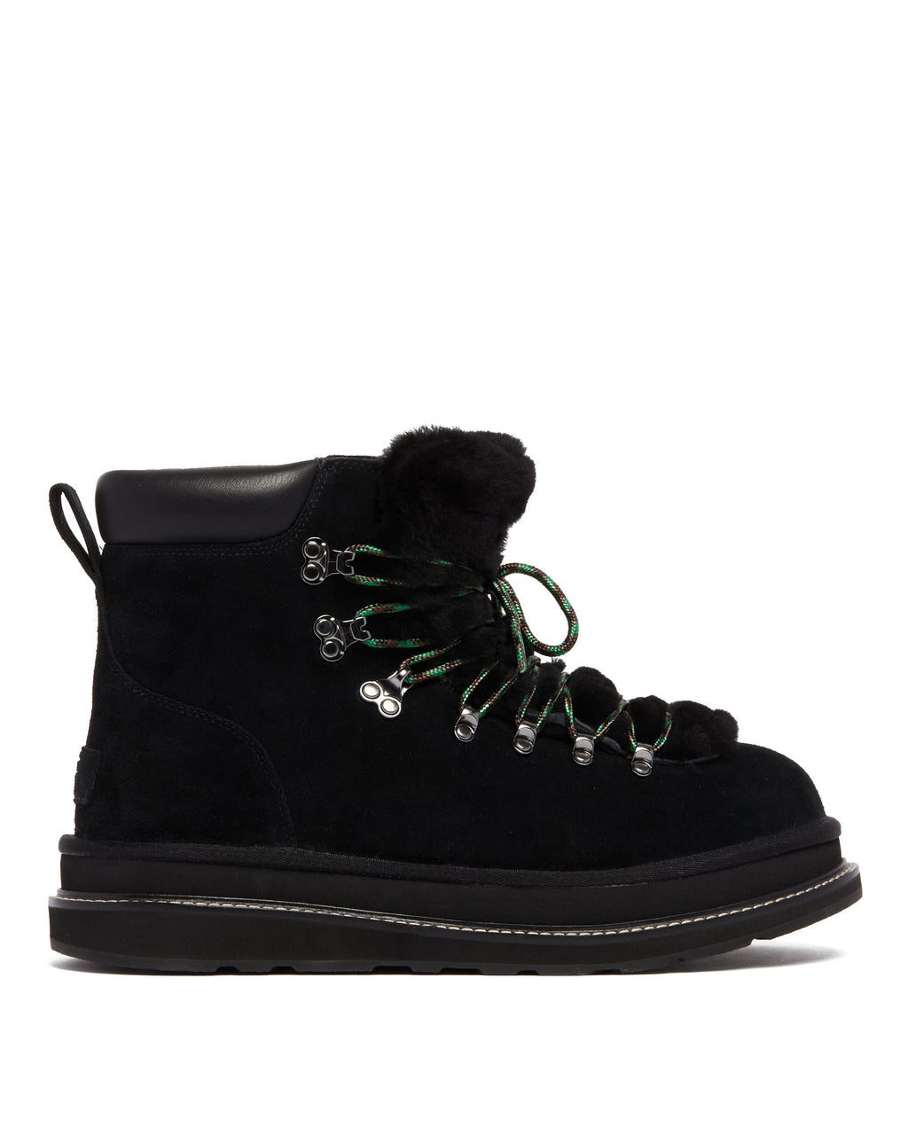 Оригінальна X Sacai Black Leather Hiker Boots Ugg – боковий вид