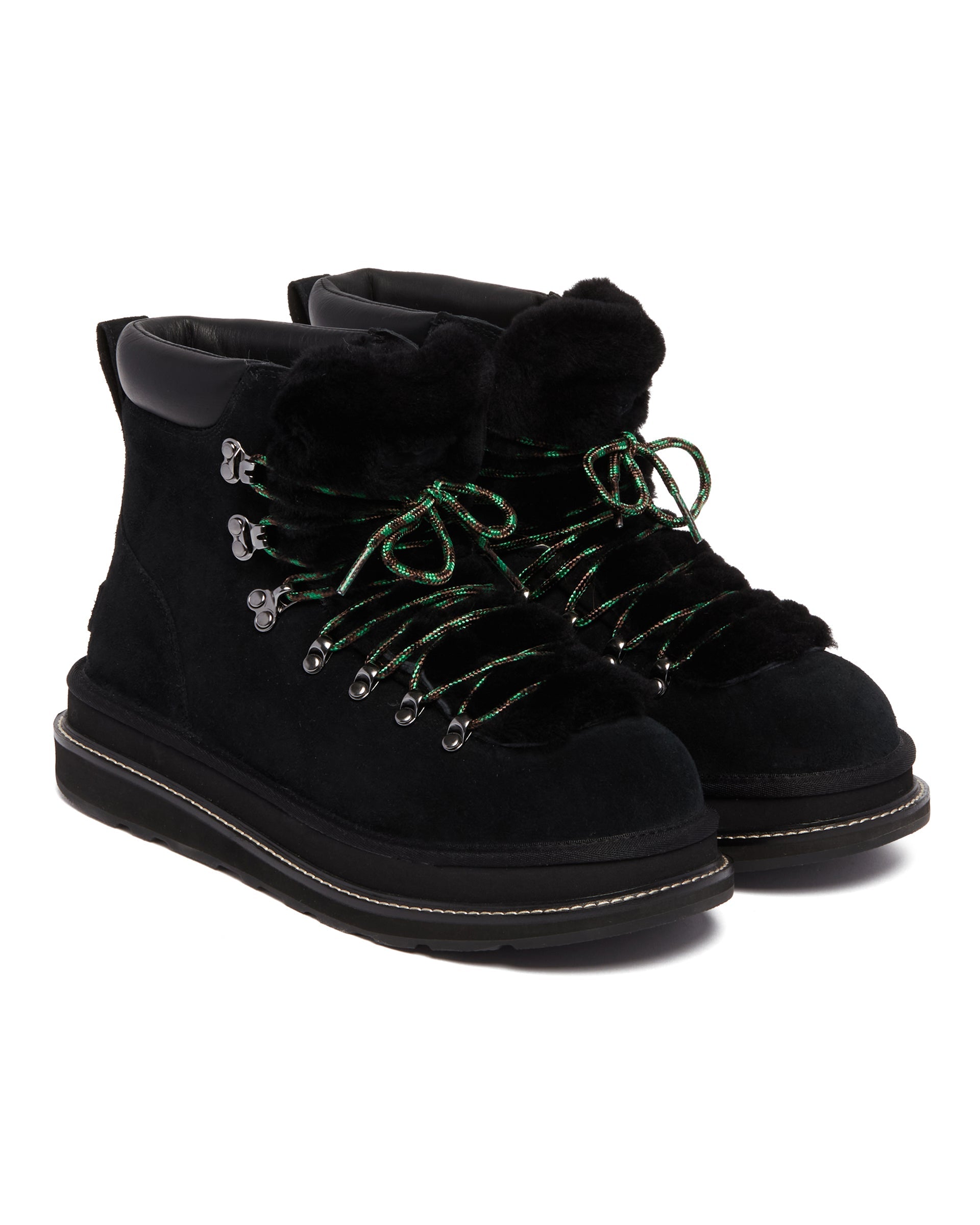 Оригінальна X Sacai Black Leather Hiker Boots Ugg – детальний вид
